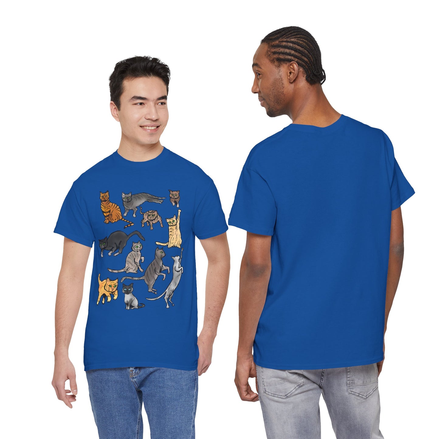 Cats Collage T-Shirt — Cute Cat Illustration Tee for Cat Lovers