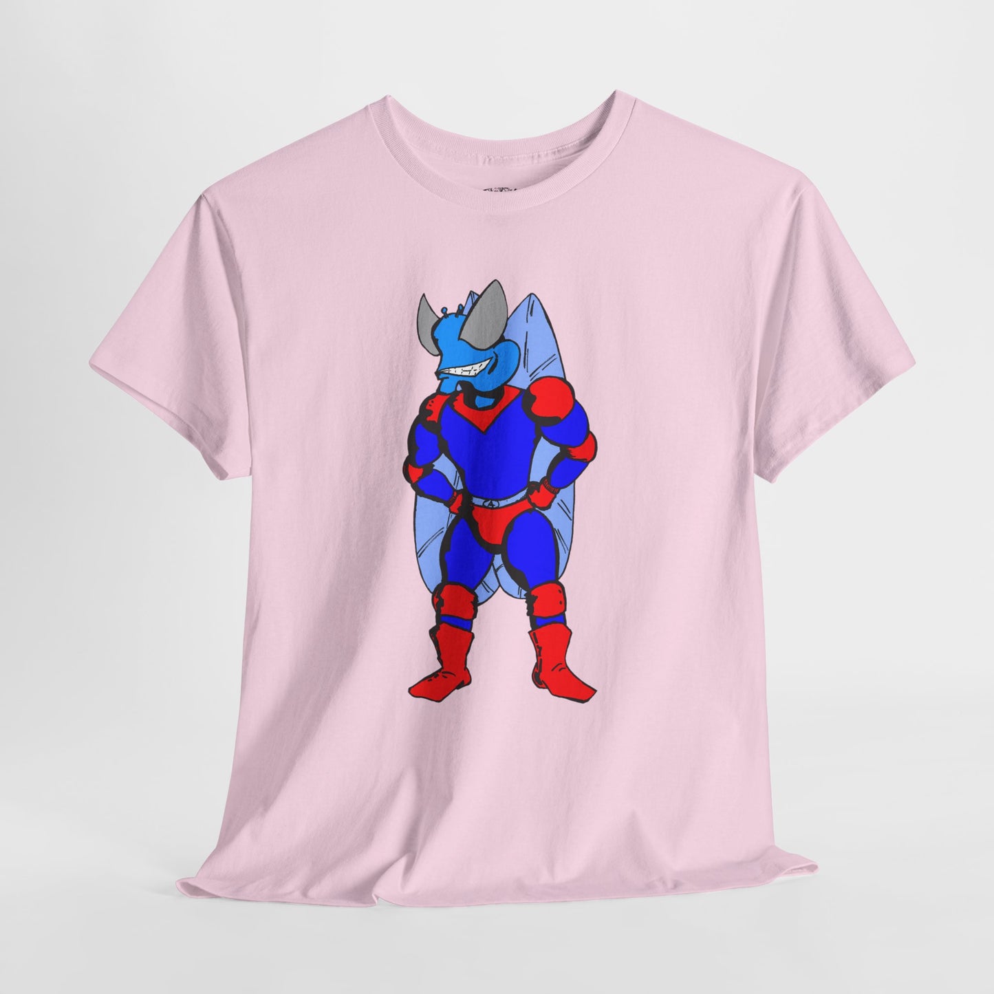 Astro-Fly Hero Graphic Tee - Blue & Red Superhero T-Shirt