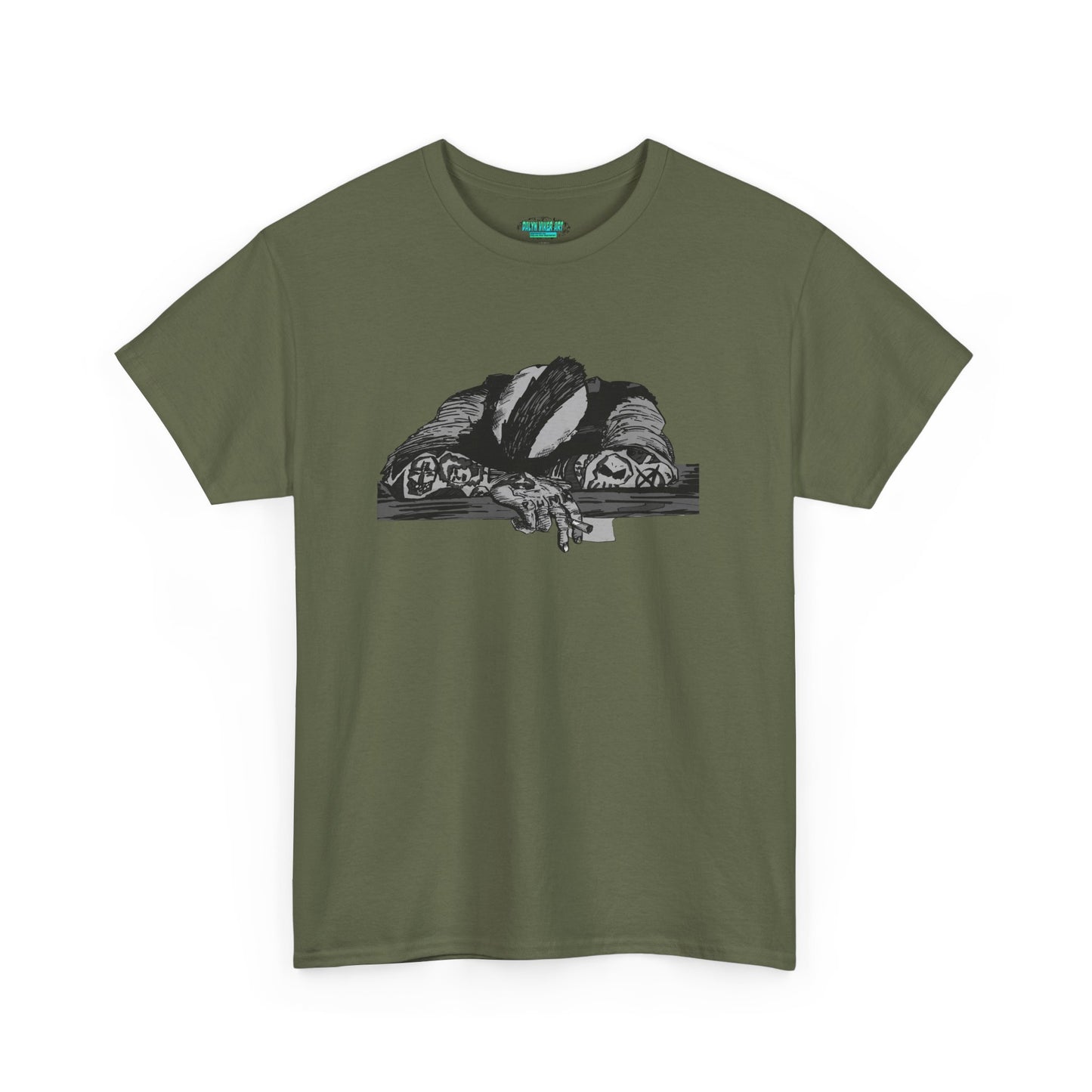 Punk and Done(grayscale) - Graphic Unisex Heavy Cotton Tee - Independent Illustration for Everyday Wear