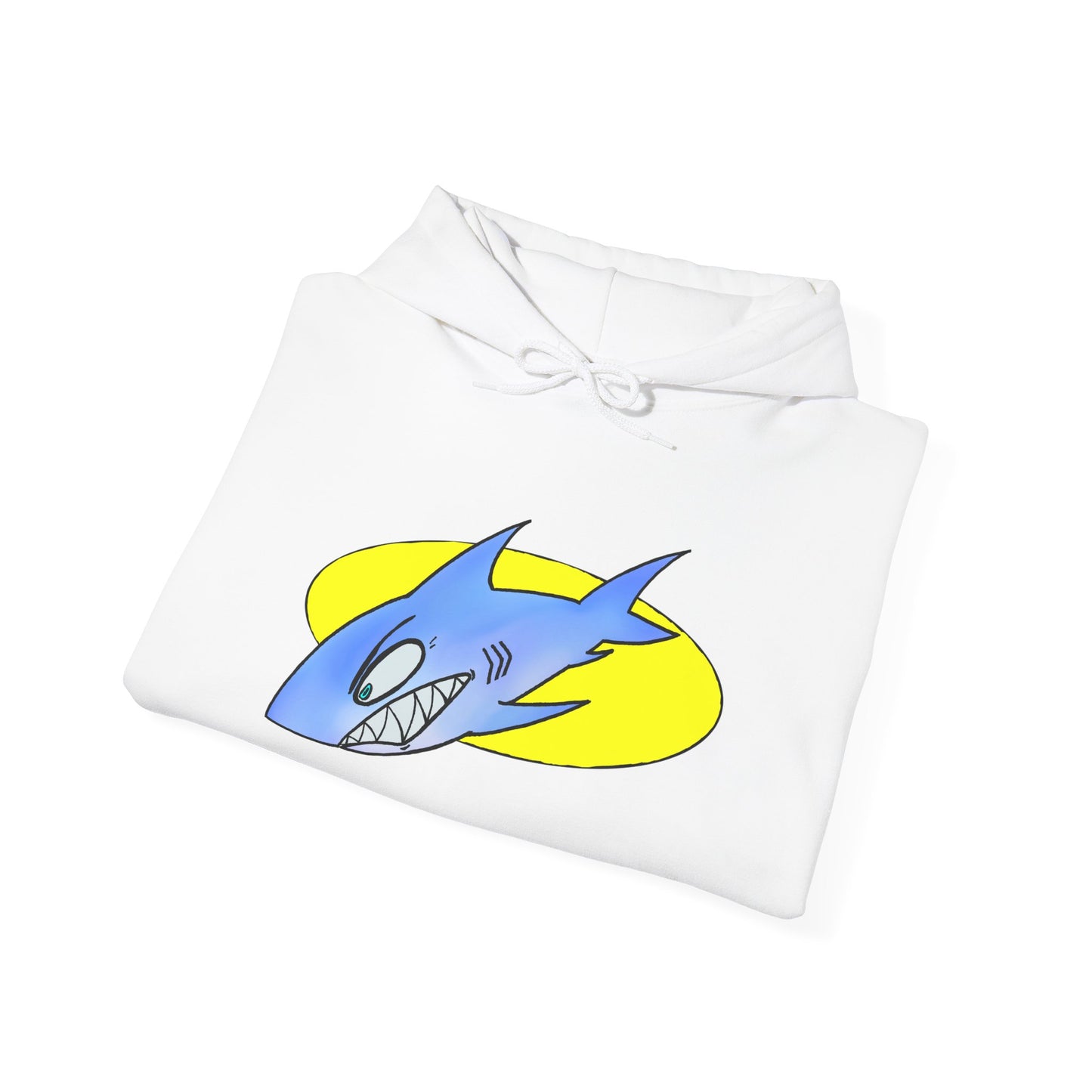 Cool Shark Graphic Hoodie - Unisex Heavy Blend Sweatshirt for Ocean Lovers, Gift for Men and Women, Beach Vibes, Casual Wear, Unique Design