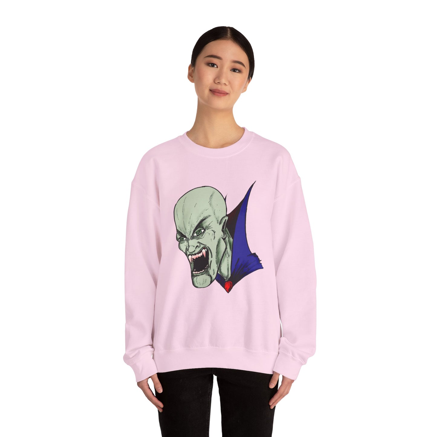 Vampire Graphic Sweatshirt for Halloween