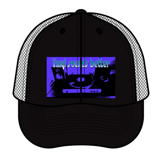 Copy of Retro Vinyl Trucker Hat, Music Lover Gift, Festival Accessories, Vintage Style Headwear, Casual Cap for Collectors