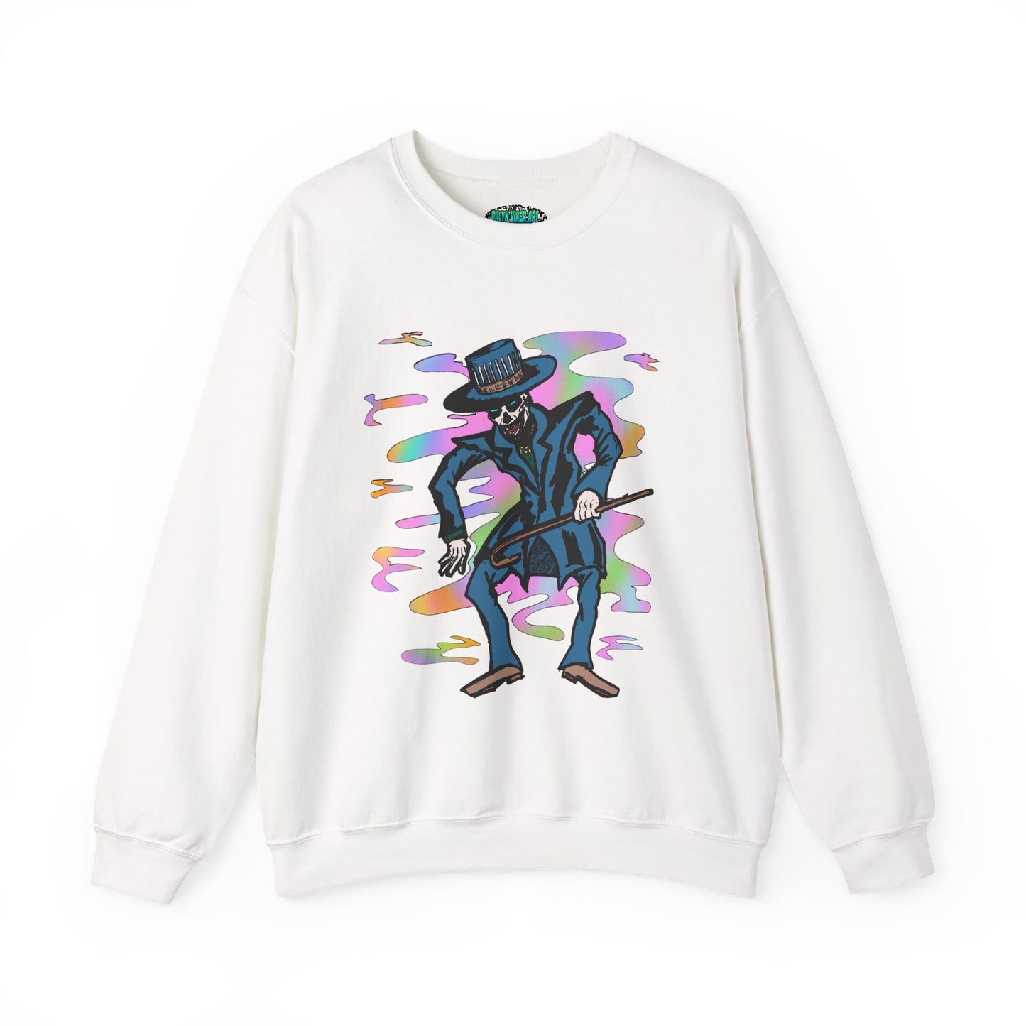 Vibrant Voodoo Graphic Crewneck Sweatshirt - Unisex Halloween Vibe