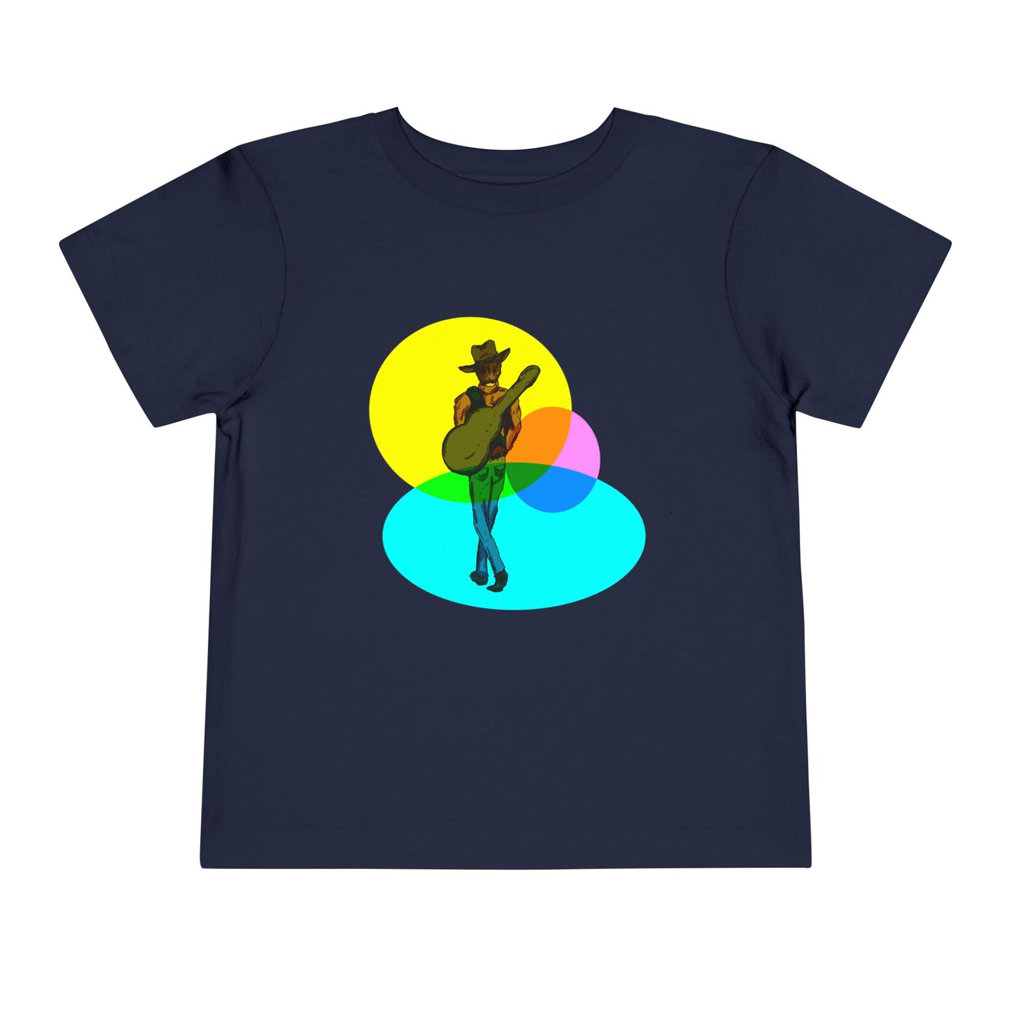 Toddler Tee — Colorful Cowboy Guitar Kids Shirt