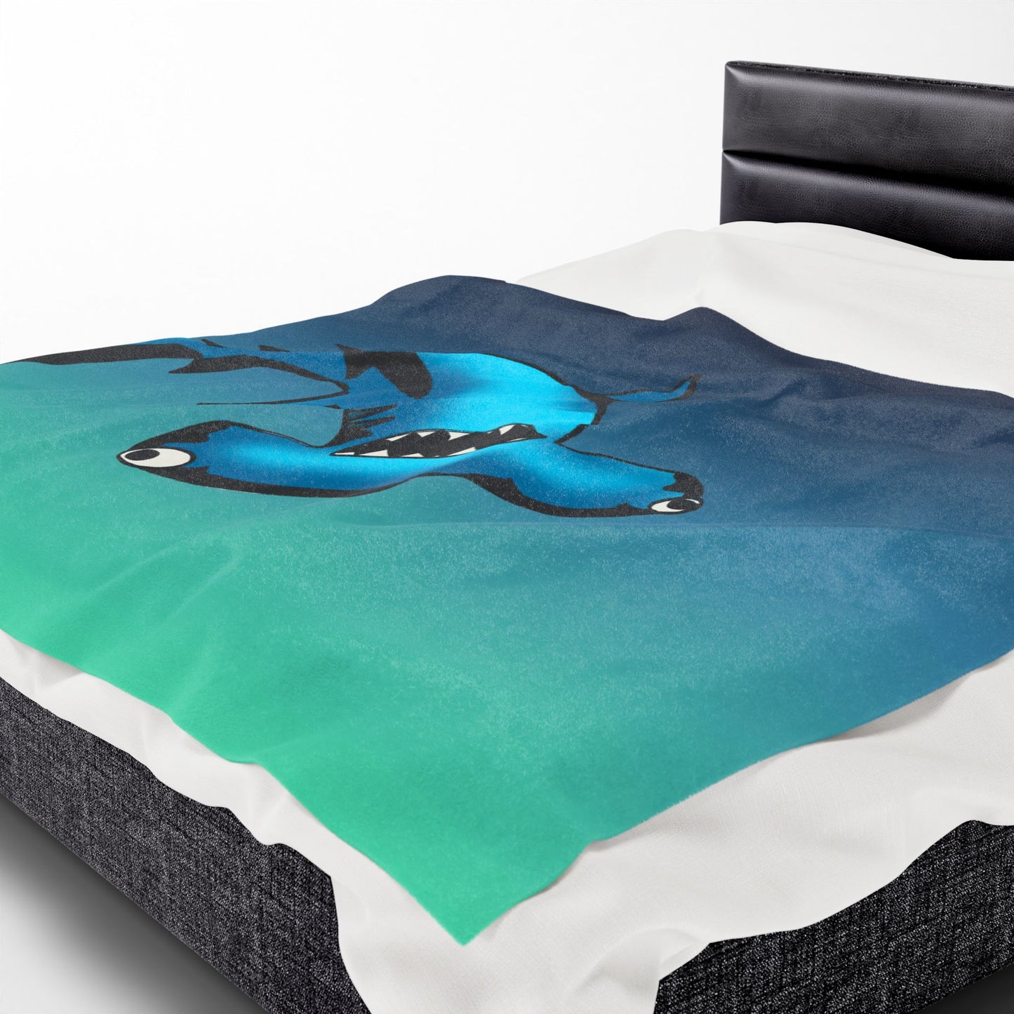 Harley Hammerhead Shark Velveteen Plush Blanket — Cute Ocean Animal Throw for Kids & Beach Lovers