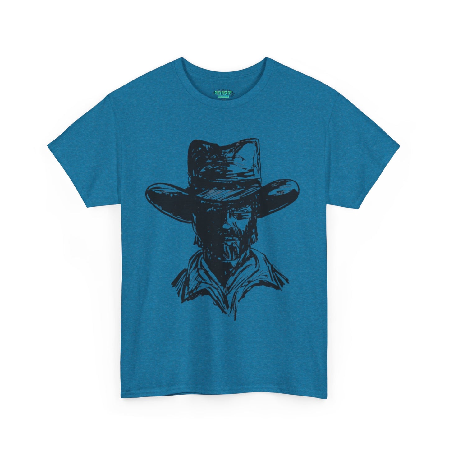 Rustic Cowboy Graphic Unisex Heavy Cotton Tee