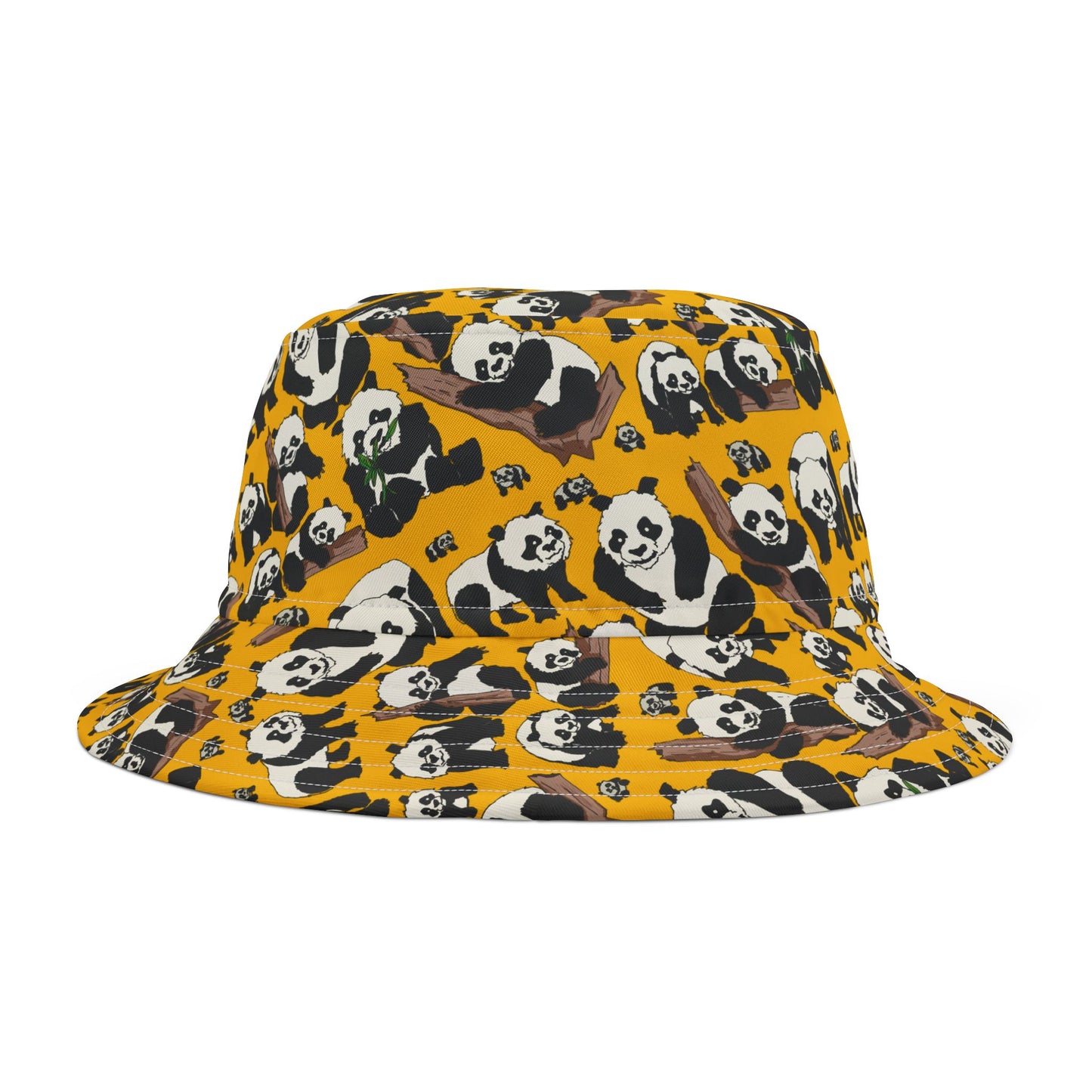 Panda Print Bucket Hat, Cool Summer Accessory, Trendy Gift for Animal Lovers, Perfect for Festivals, Beach, Casual Wear