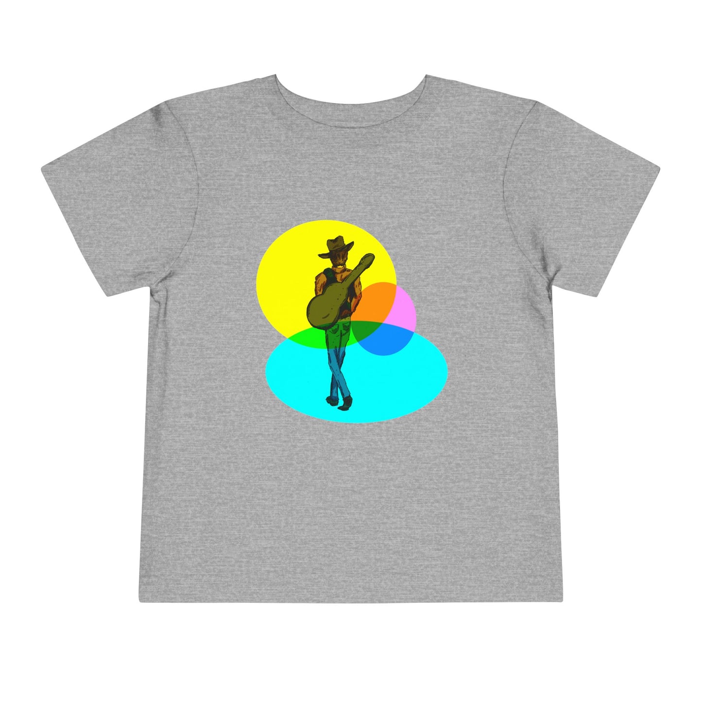 Toddler Tee — Colorful Cowboy Guitar Kids Shirt