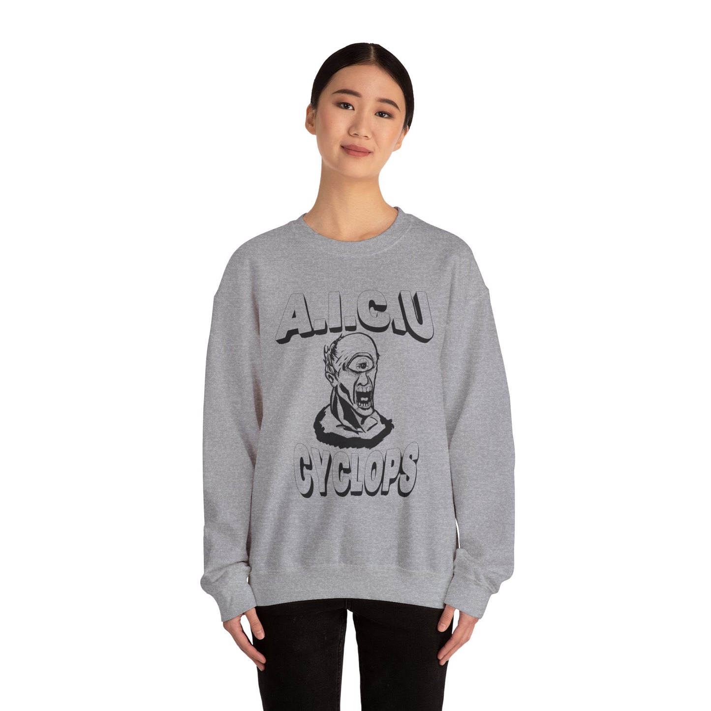 Vintage AICU Cyclops Crewneck Sweatshirt for Unique Style