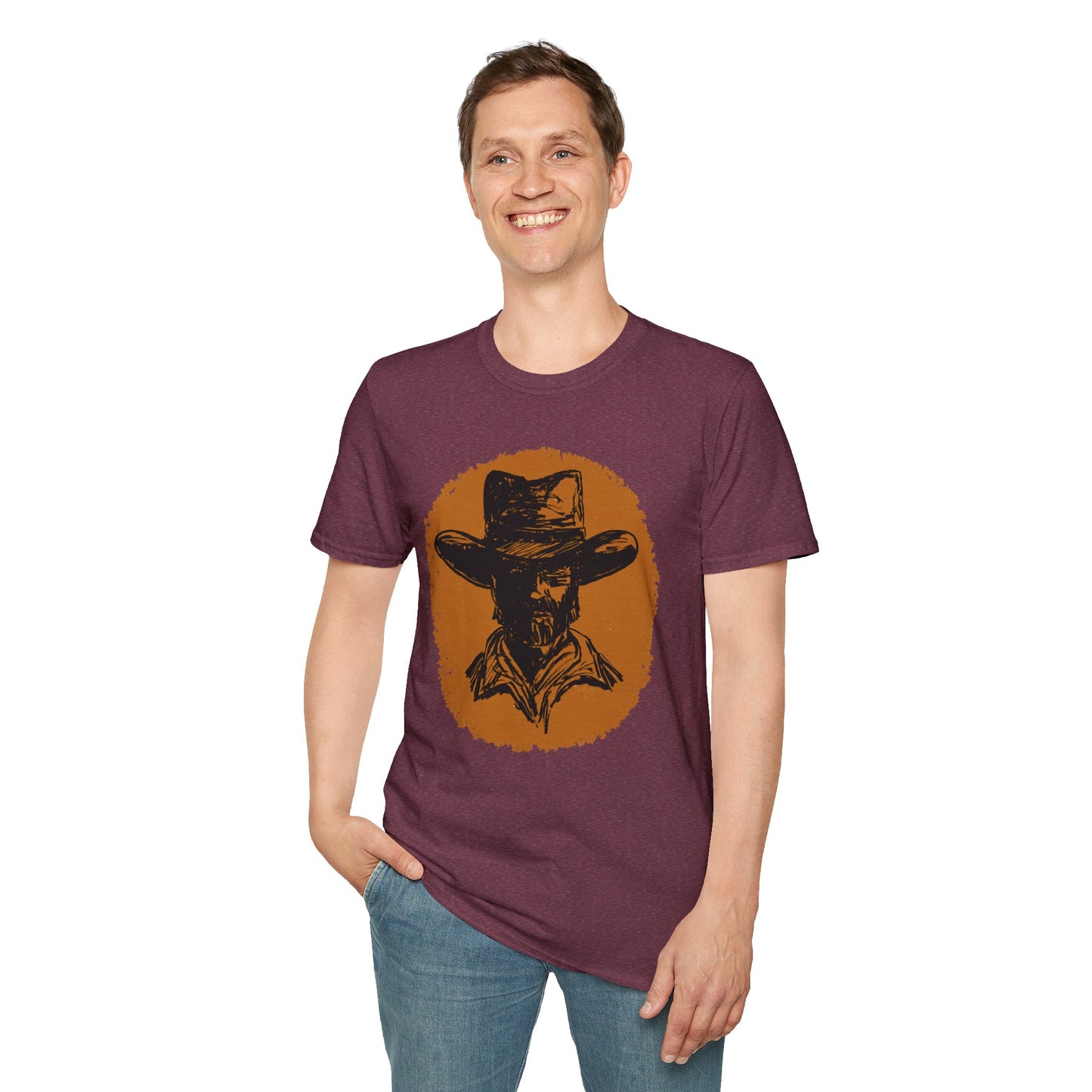 Southwest Cowboy Unisex T-Shirt - Western Rancher Design