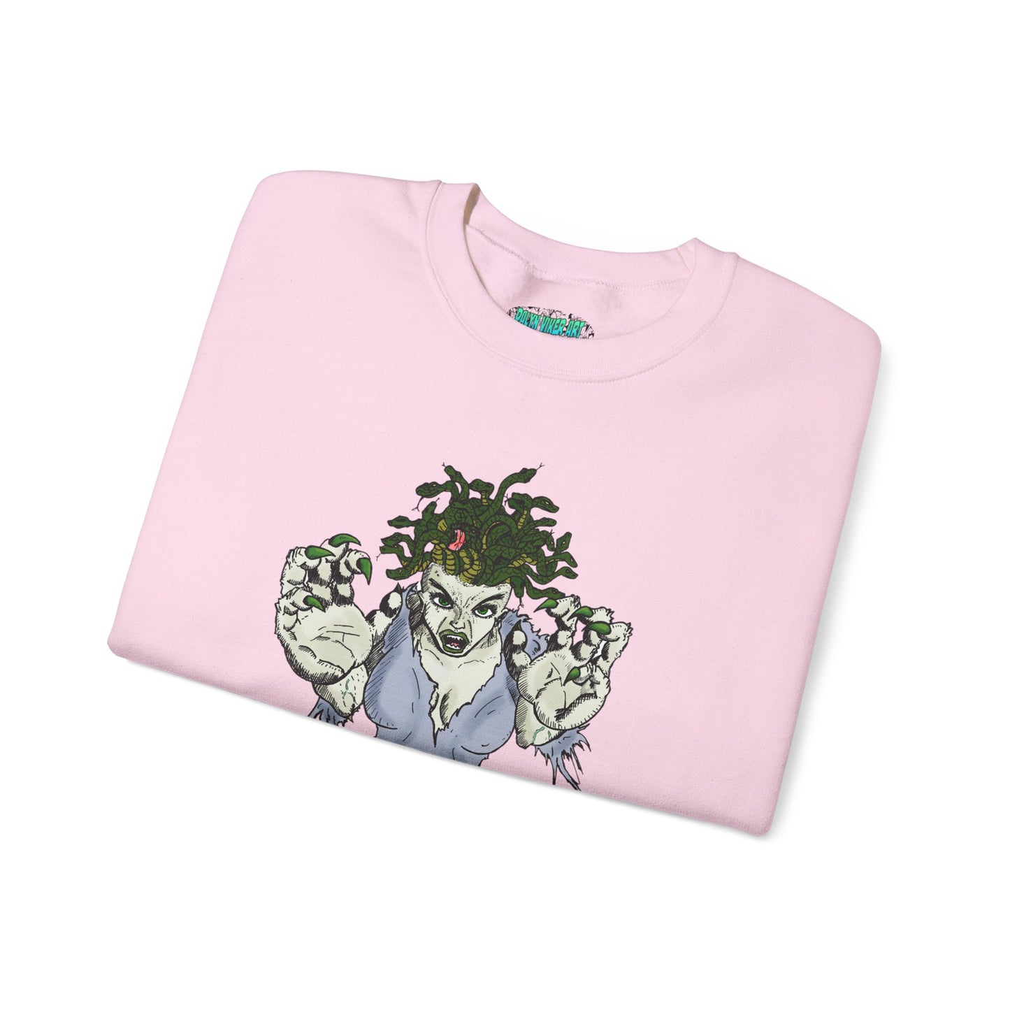 Medusa Inspired Unisex Heavy Blend Crewneck Sweatshirt