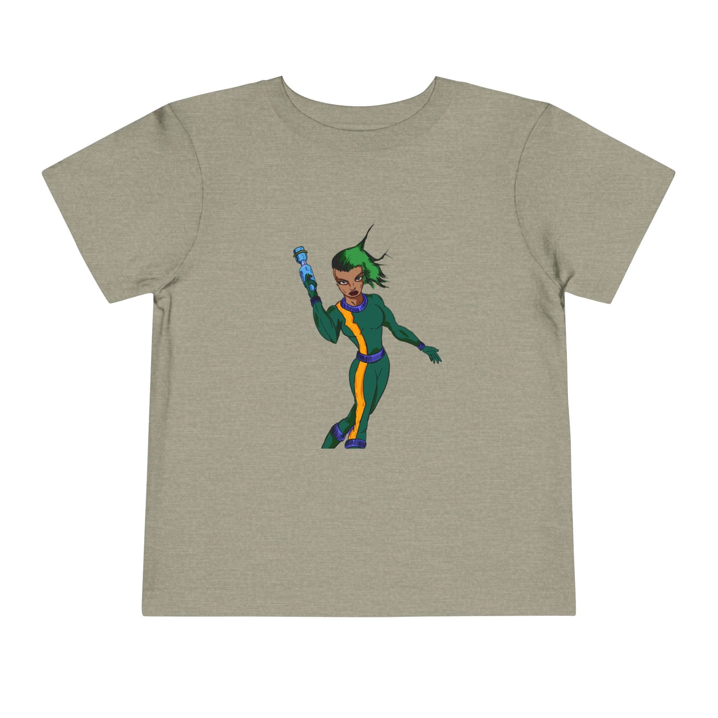 Toddler Tee — Colorful Space Hero Graphic