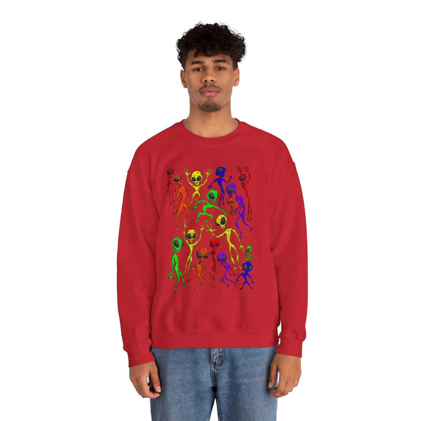 Alien Dance Party Crewneck Sweatshirt