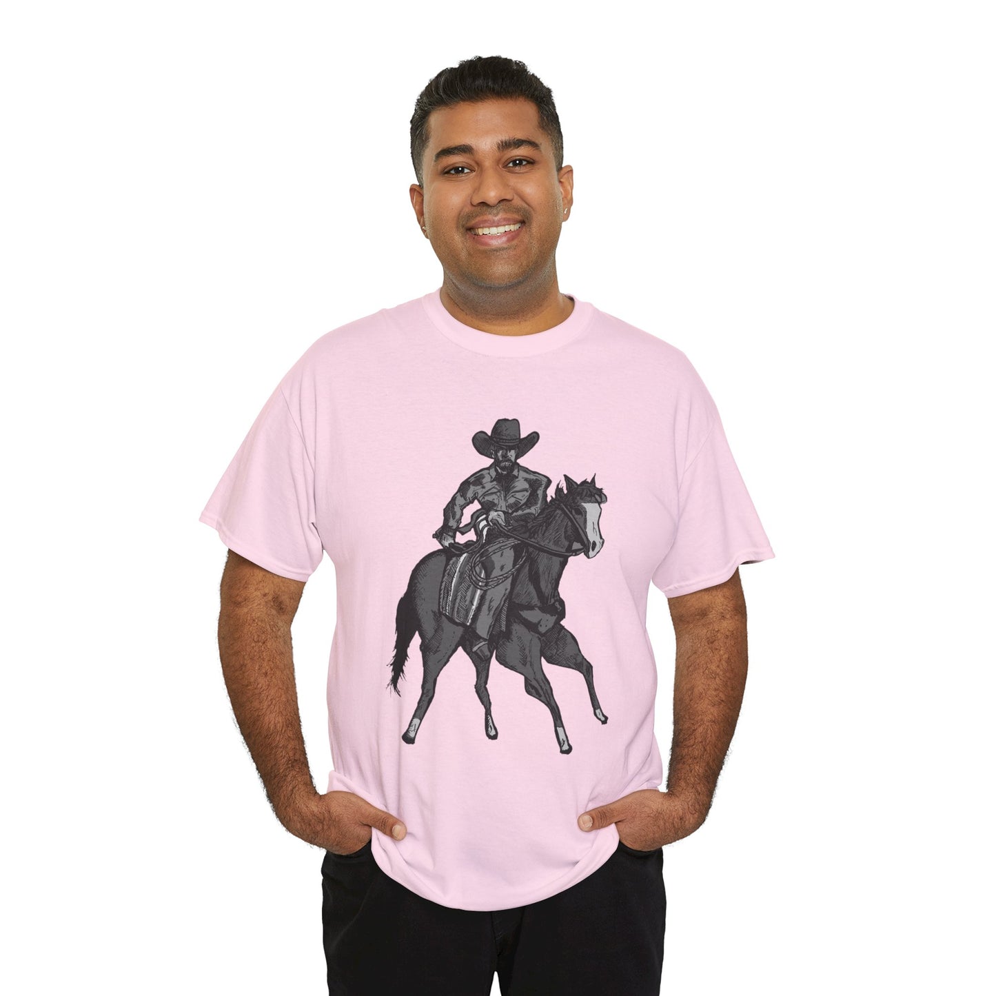 Cowboy on Horseback T‑Shirt — Vintage Western Rodeo Tee