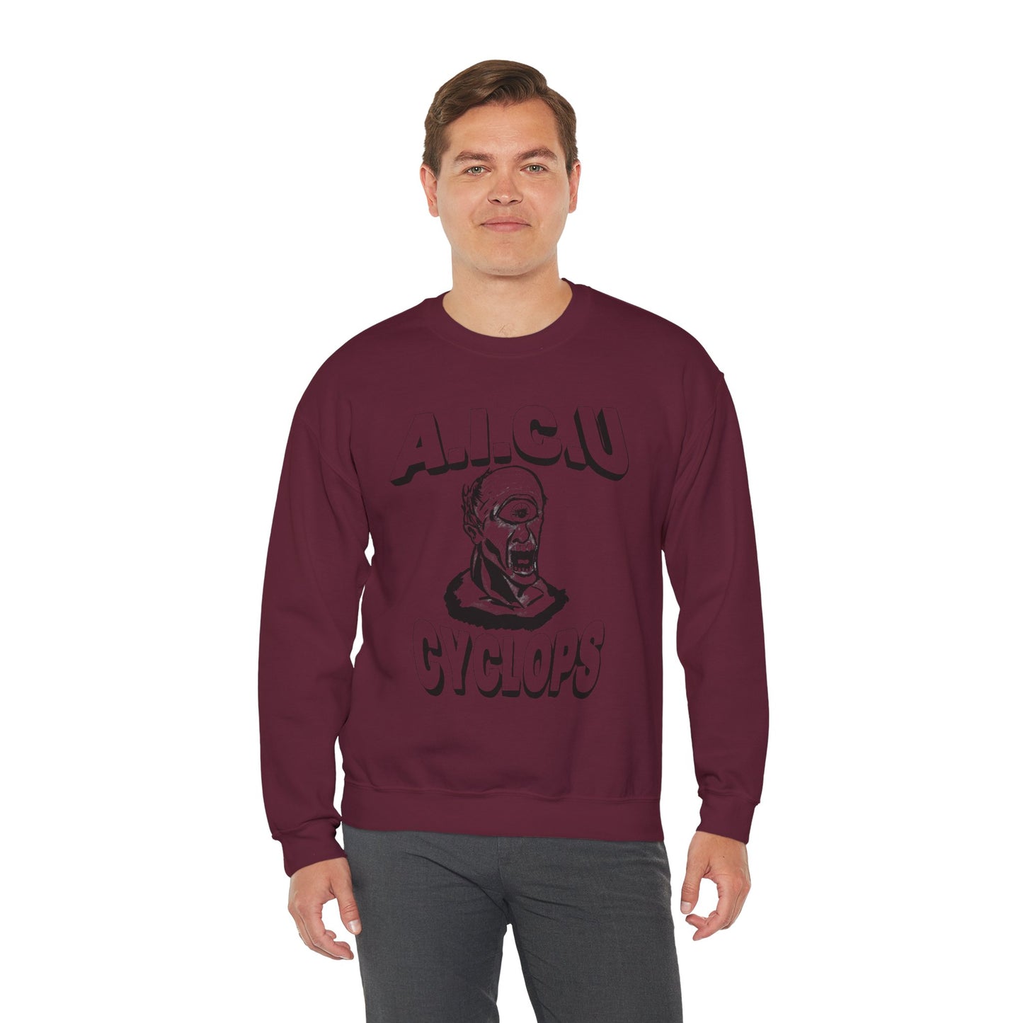 Vintage AICU Cyclops Crewneck Sweatshirt for Unique Style