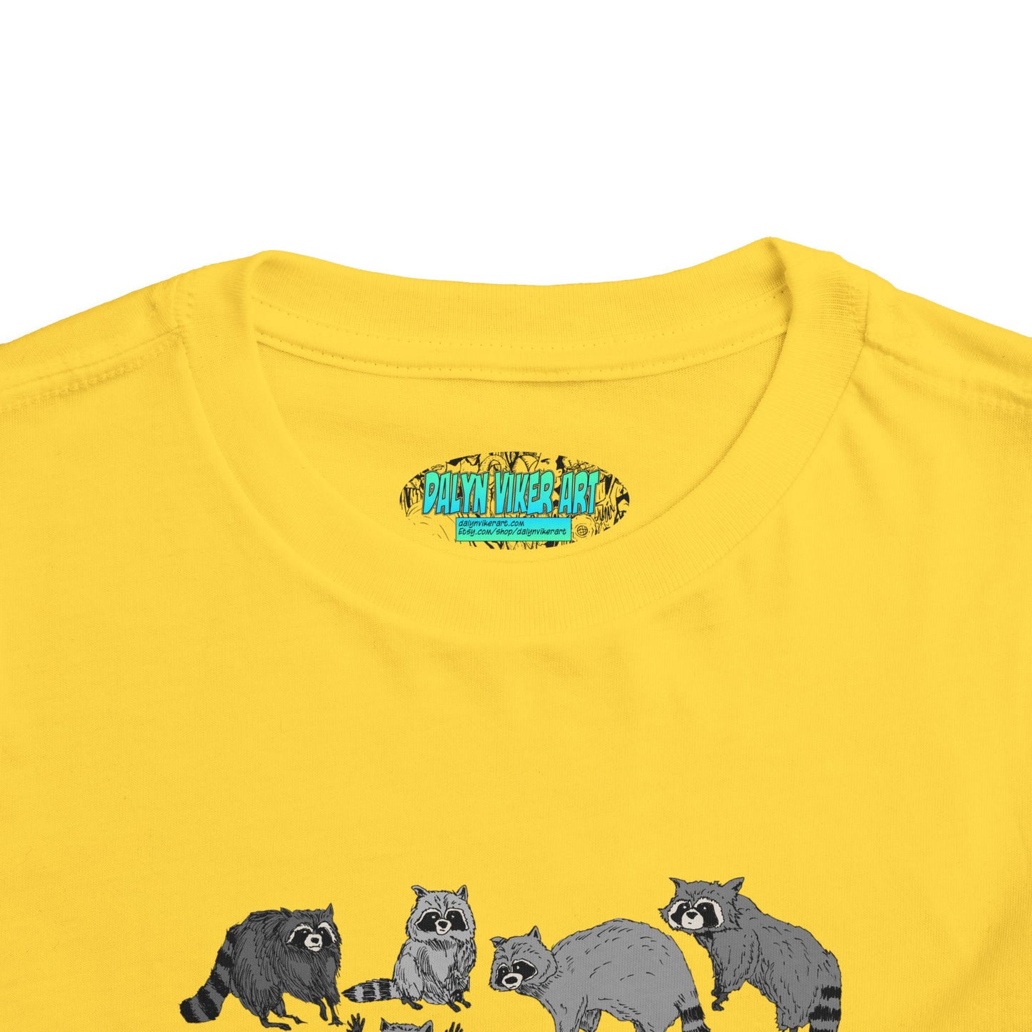 Toddler Tee — Playful Woodland Raccoon Crew Cute Kids Shirt
