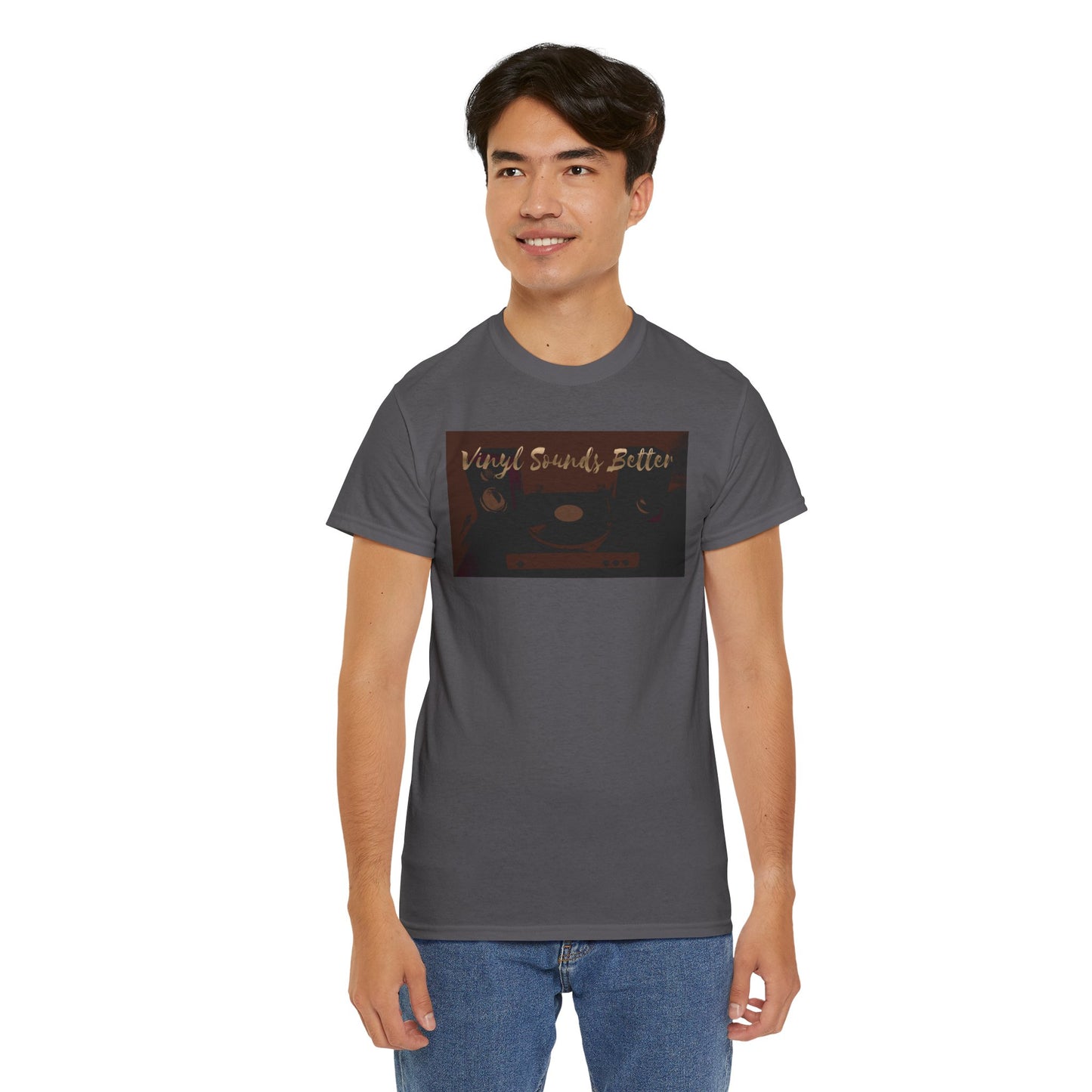 Vinyl Sounds Better T-Shirt — Retro Record Player Tee for Music Lovers