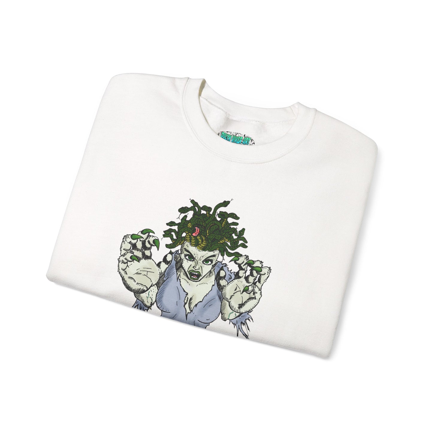 Medusa Inspired Unisex Heavy Blend Crewneck Sweatshirt
