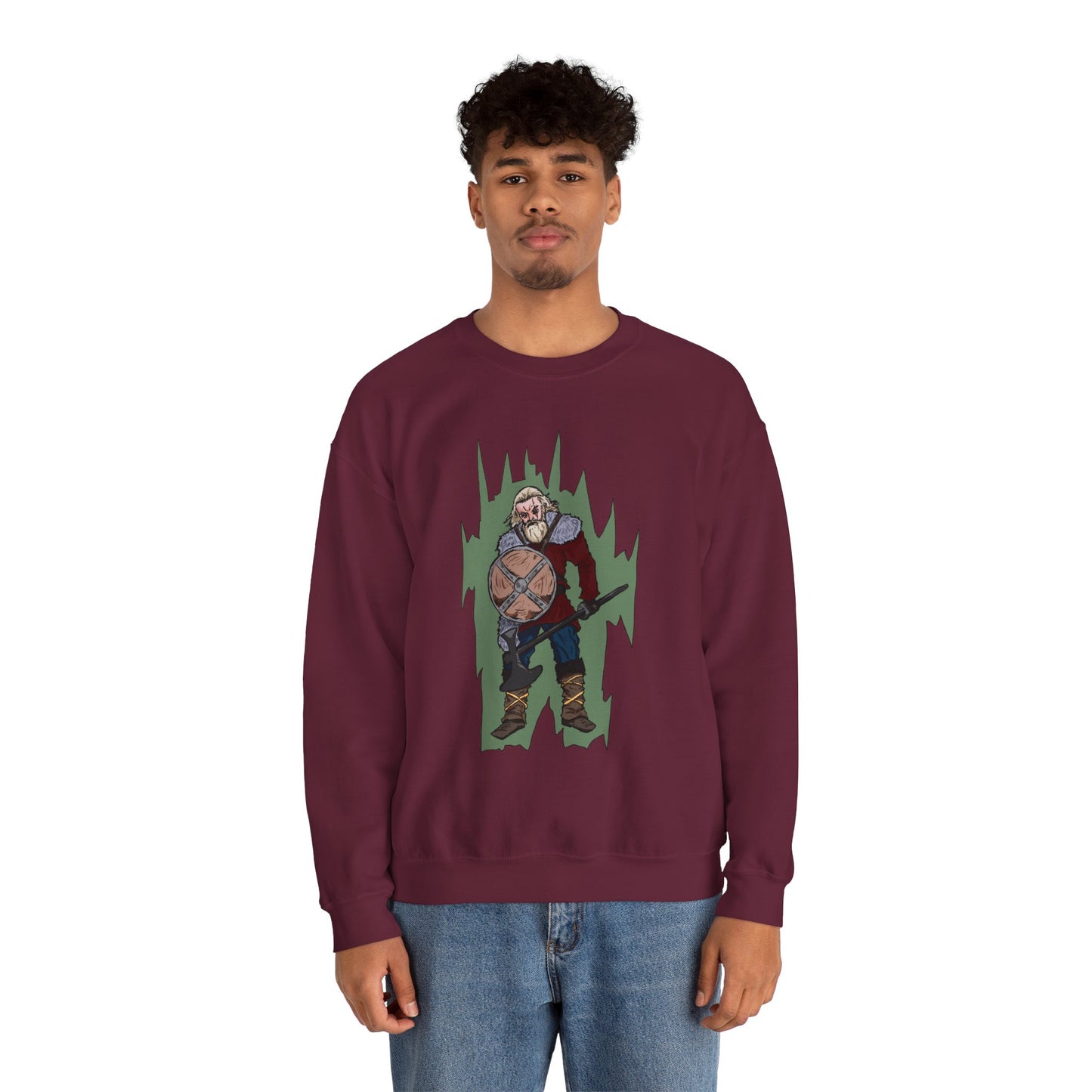 Viking Warrior Sweatshirt - Unisex Heavy Blend Crewneck