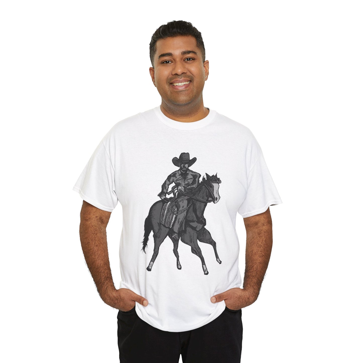 Cowboy on Horseback T‑Shirt — Vintage Western Rodeo Tee