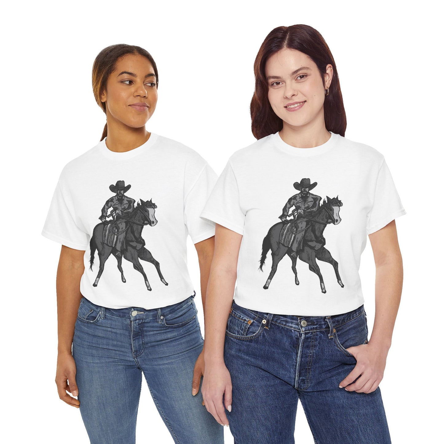 Cowboy on Horseback T‑Shirt — Vintage Western Rodeo Tee