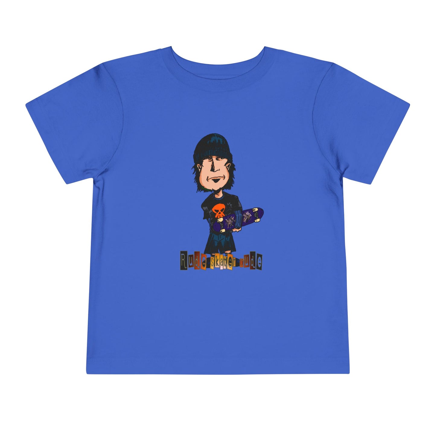 Toddler Tee — Cute Rude Skater Dude Kid Skateboard Graphic Shirt