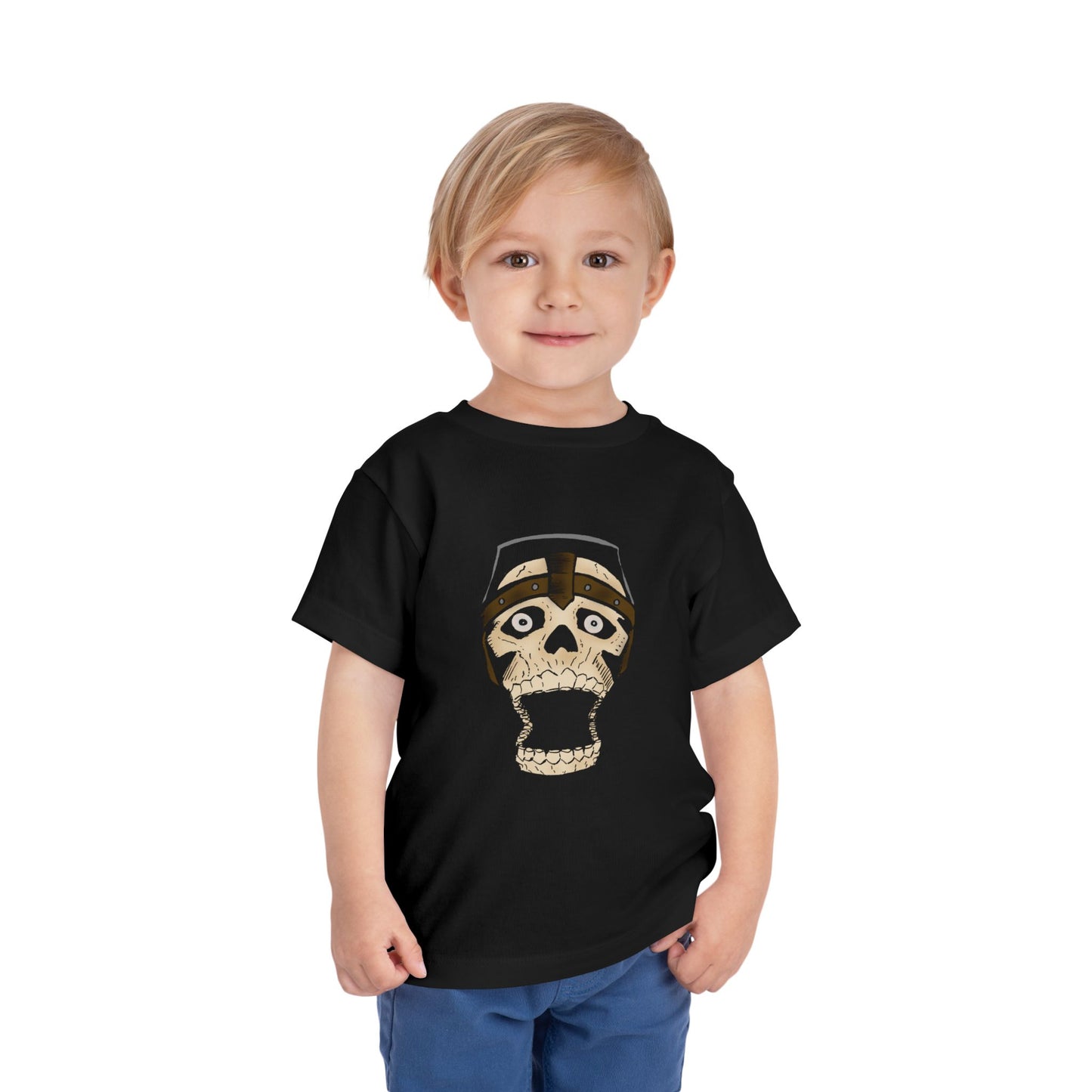 Toddler Tee — Playful Screaming Skull Graphic Kids' Shirt