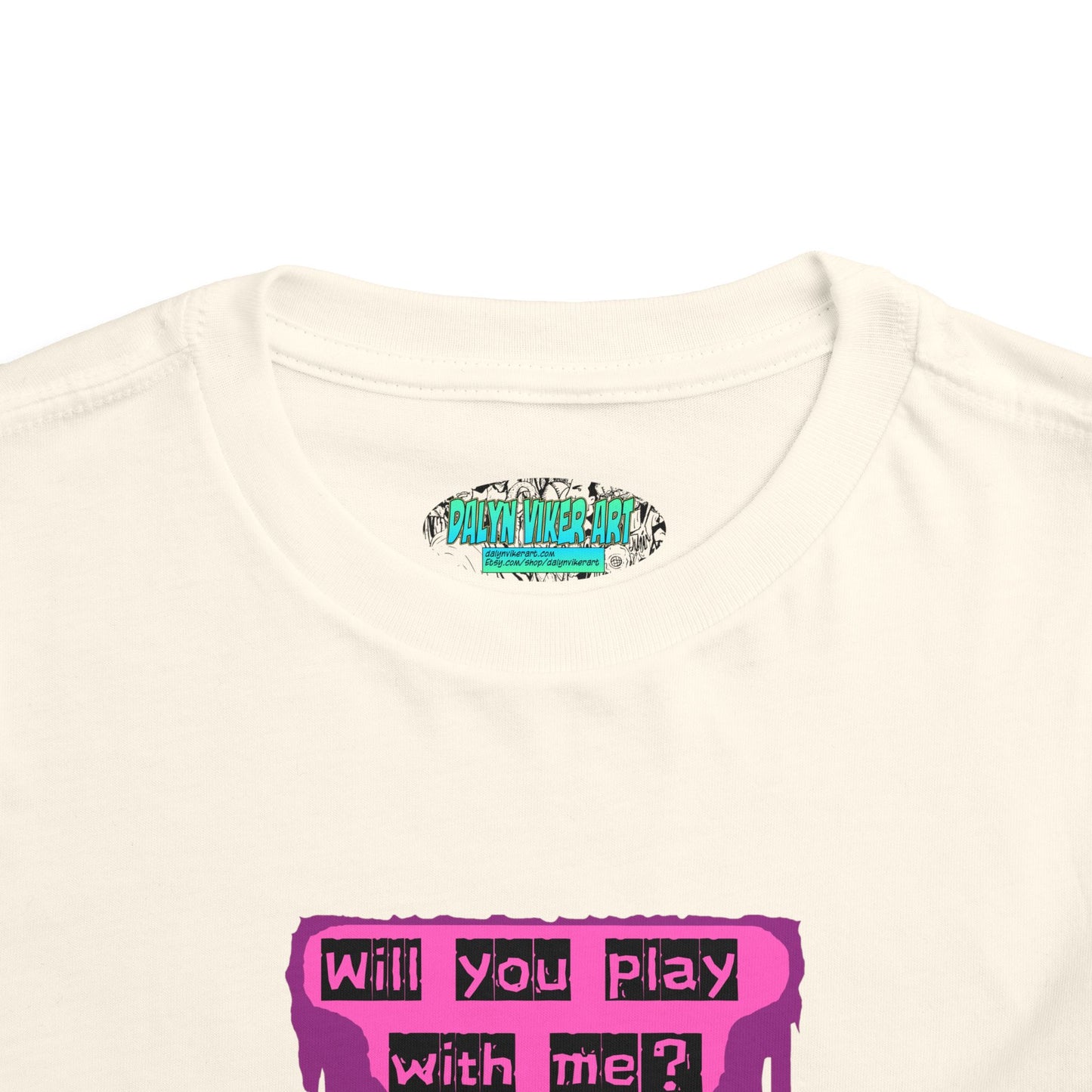 Toddler Tee - Evil Doll - Will You Play With Me