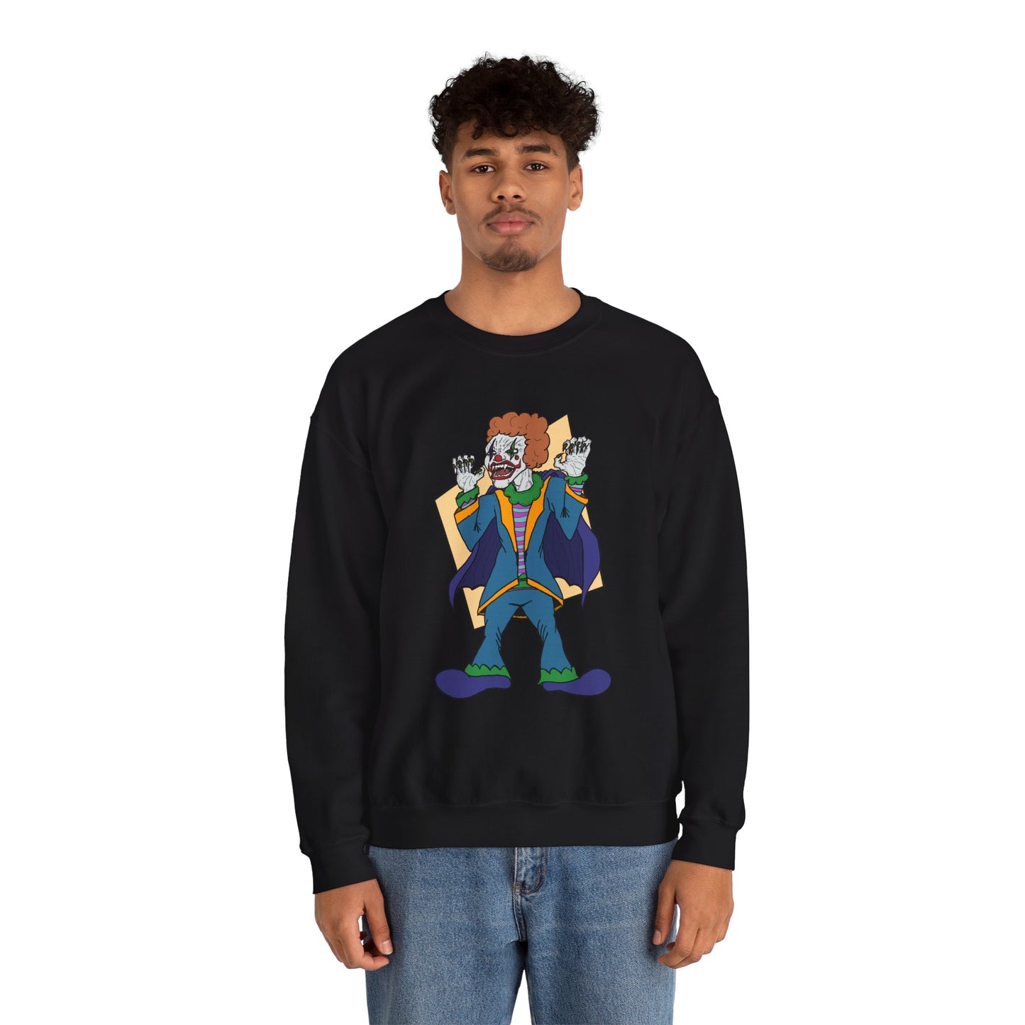 Vampire Clown Funny Horror-Inspired Unisex Crewneck Sweatshirt