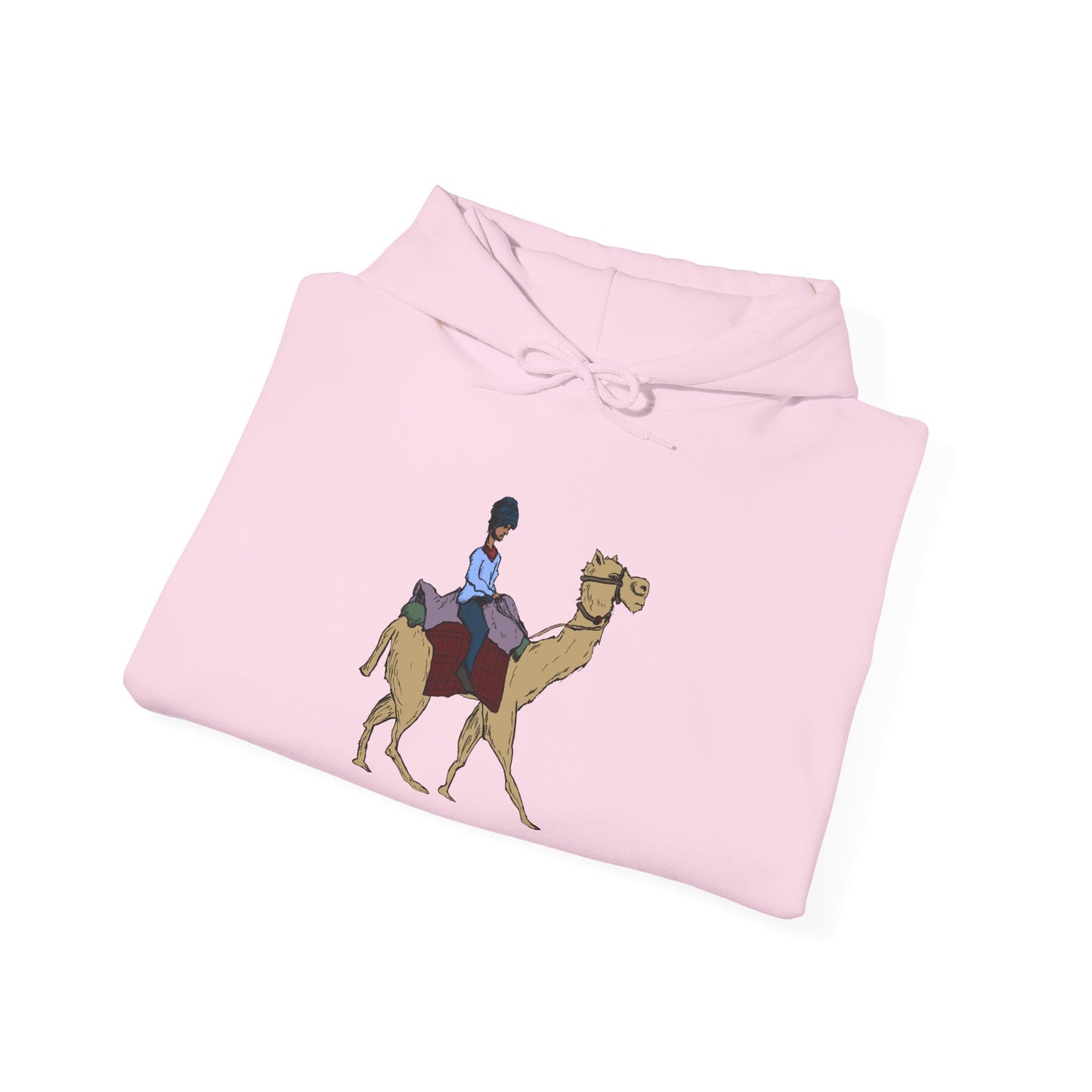 Camel Ride Hoodie, Cozy Unisex Pullover Sweatshirt, Fun Animal Lover Gift, Perfect for Travel & Adventure Enthusiasts