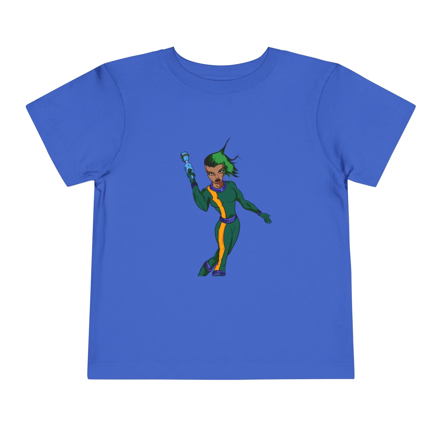 Toddler Tee — Colorful Space Hero Graphic