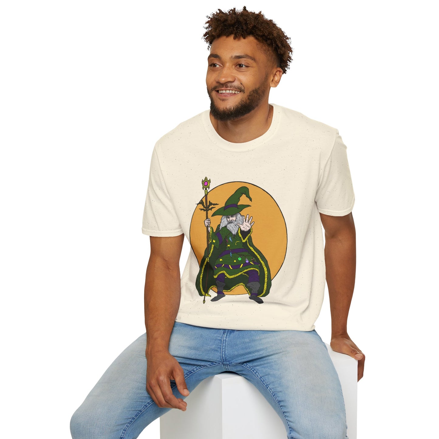 Wizard Staff Unisex T-Shirt - Magical Sorcerer Fantasy Tee