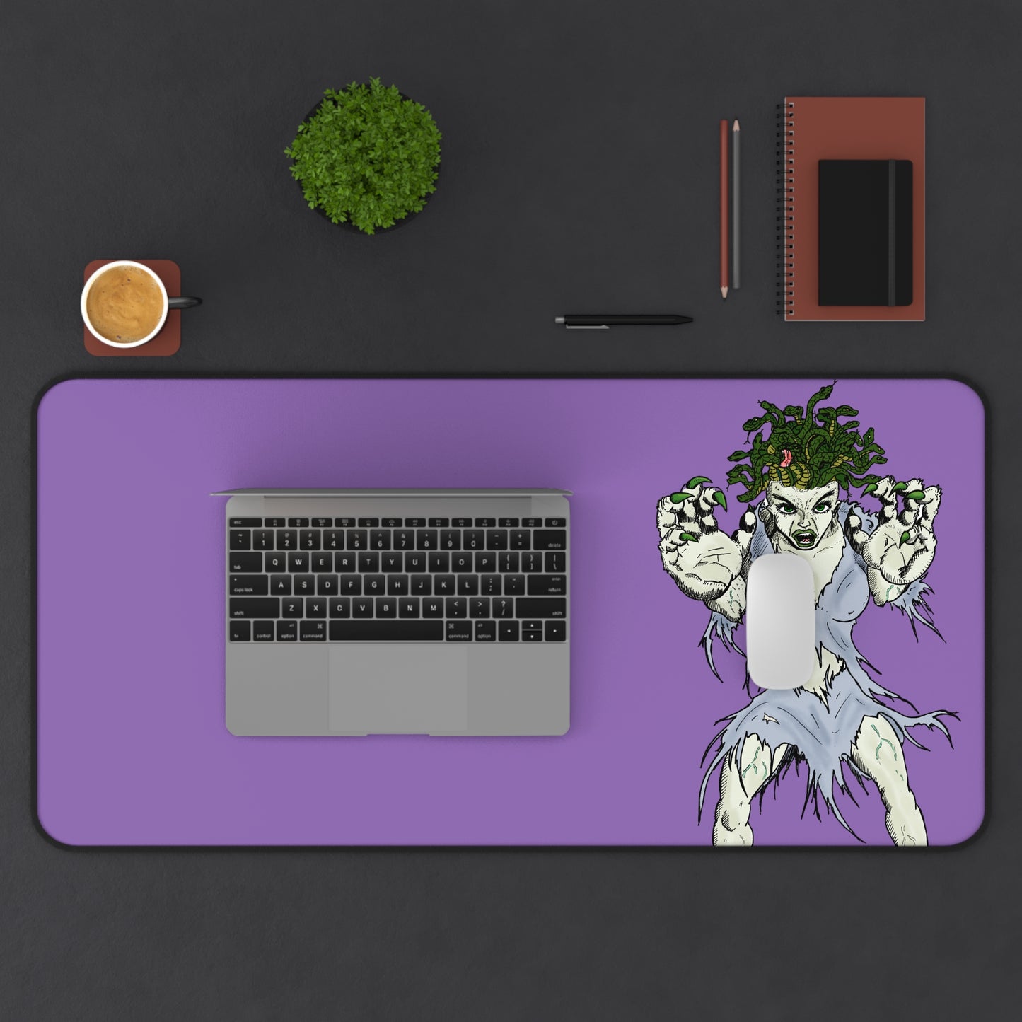 Medusa Assailing Desk Mat