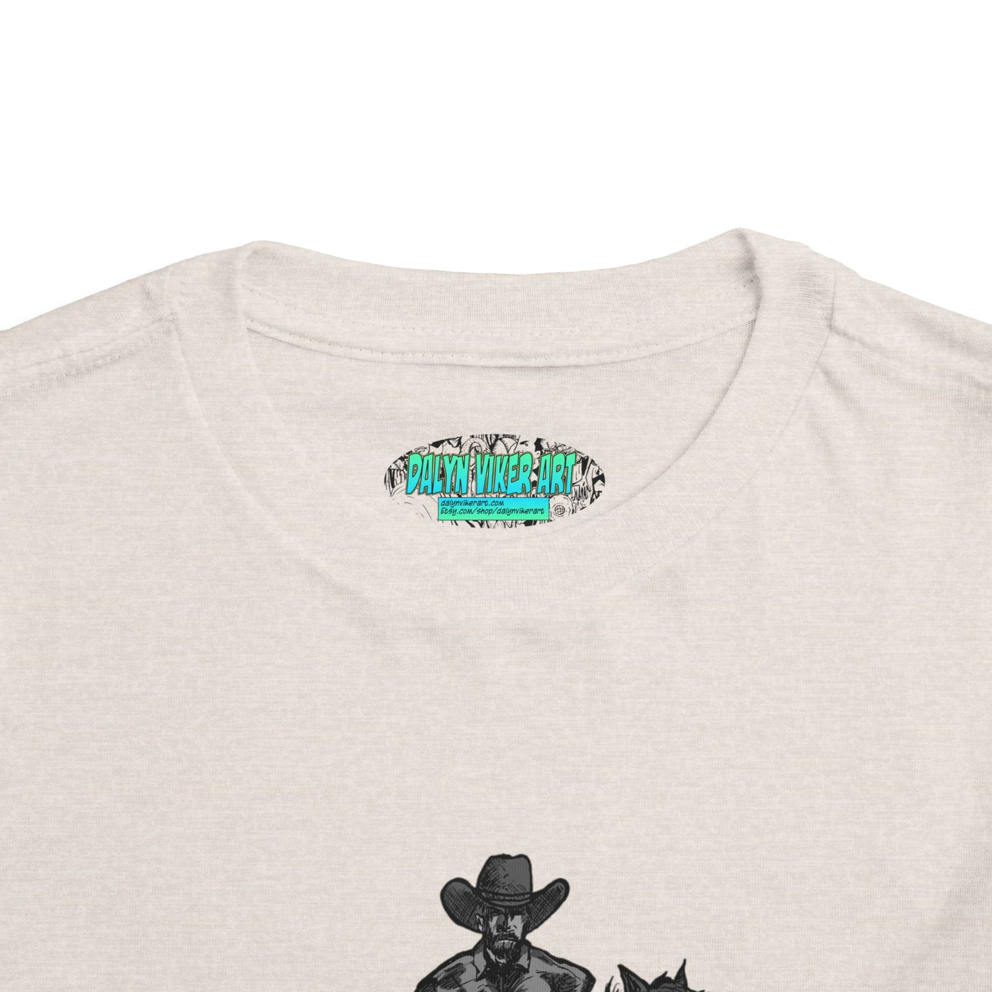 Toddler Western Cowboy Tee — Horseback Rider Graphic Shirt