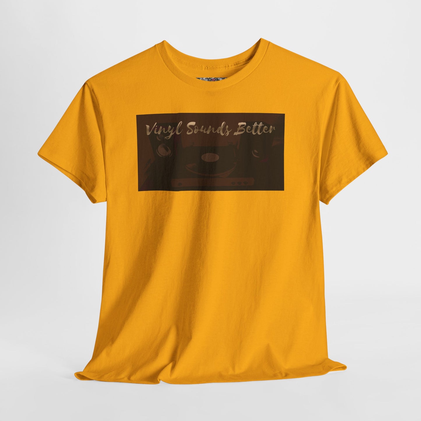 Vinyl Sounds Better T-Shirt — Retro Record Player Tee for Music Lovers