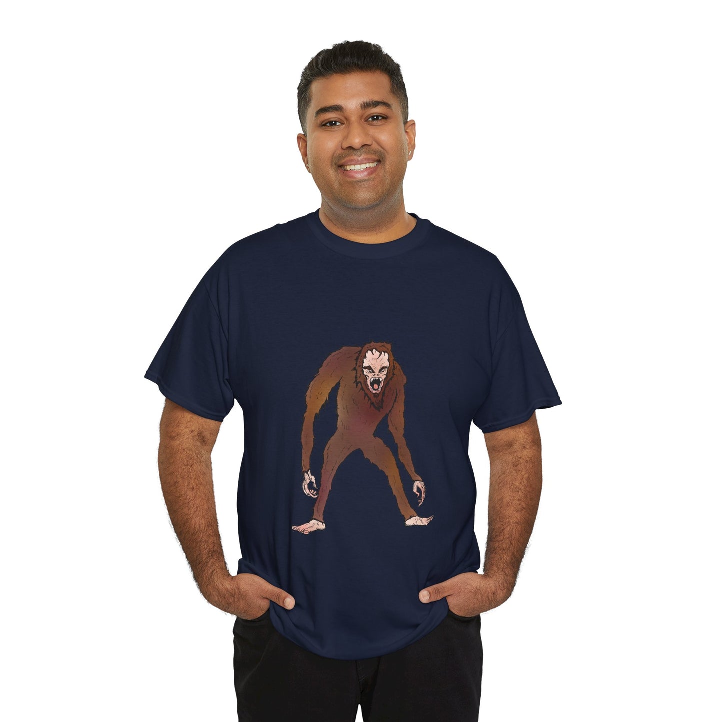 Bigfoot Sketch T‑Shirt — Retro Sasquatch Graphic Tee