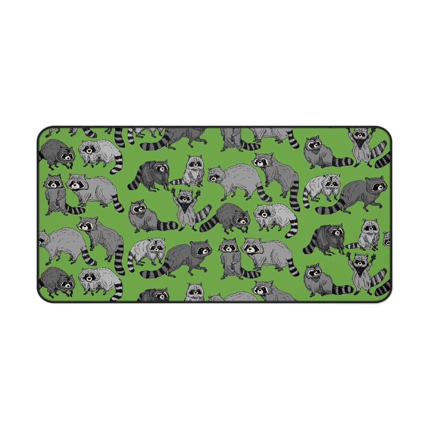 Raccoon-Themed Desk Mat, Fun Workspace Decor, Cute Office Accessory, Animal Lover Gift, Home Office Essentials