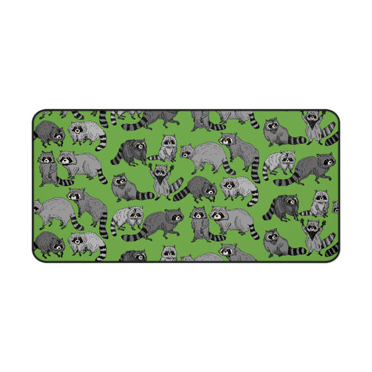 Raccoon-Themed Desk Mat, Fun Workspace Decor, Cute Office Accessory, Animal Lover Gift, Home Office Essentials