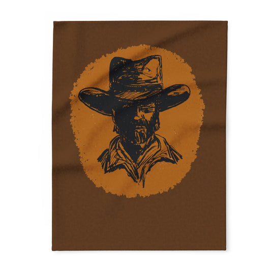 Southwestern Cowboy Arctic Fleece Blanket