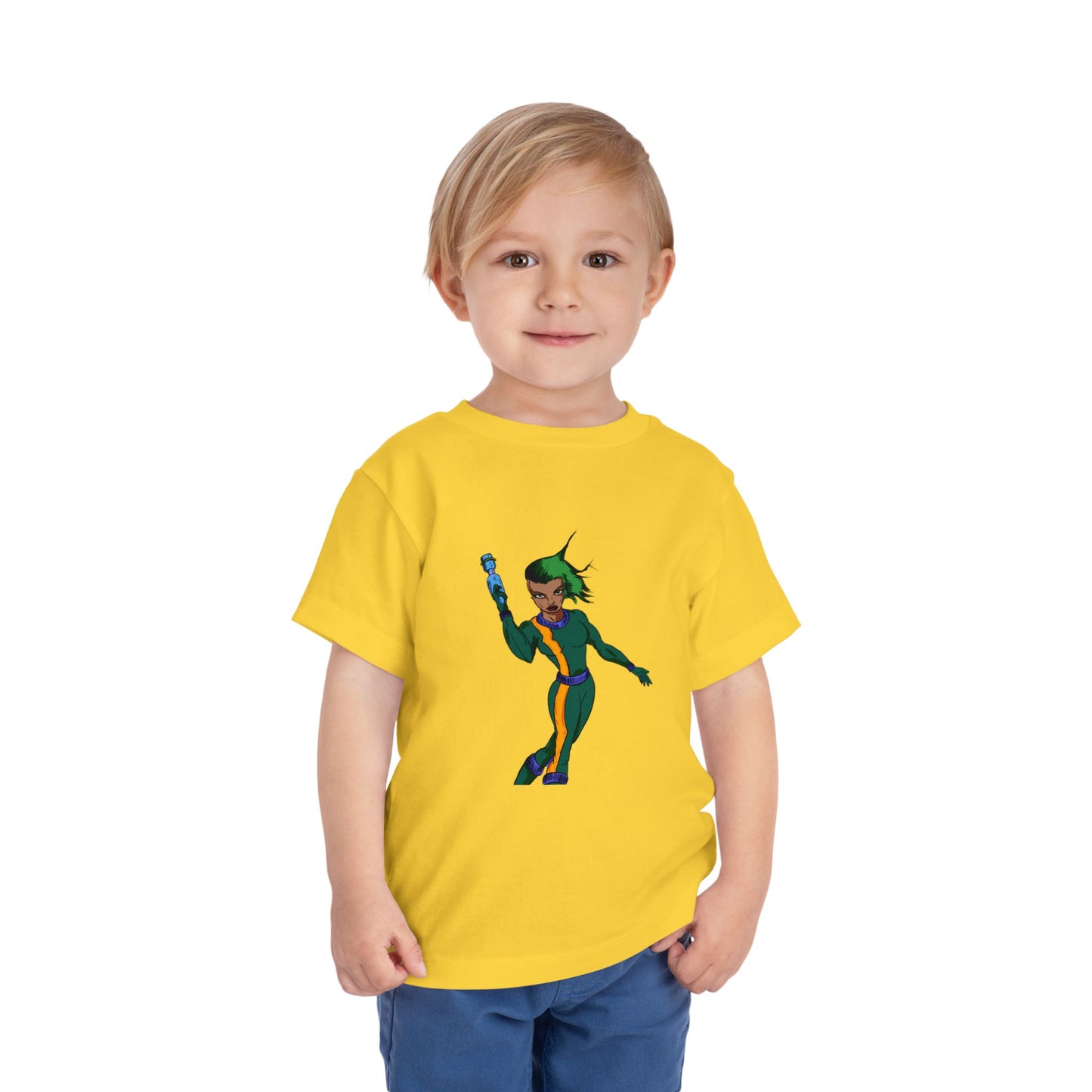 Toddler Tee — Colorful Space Hero Graphic