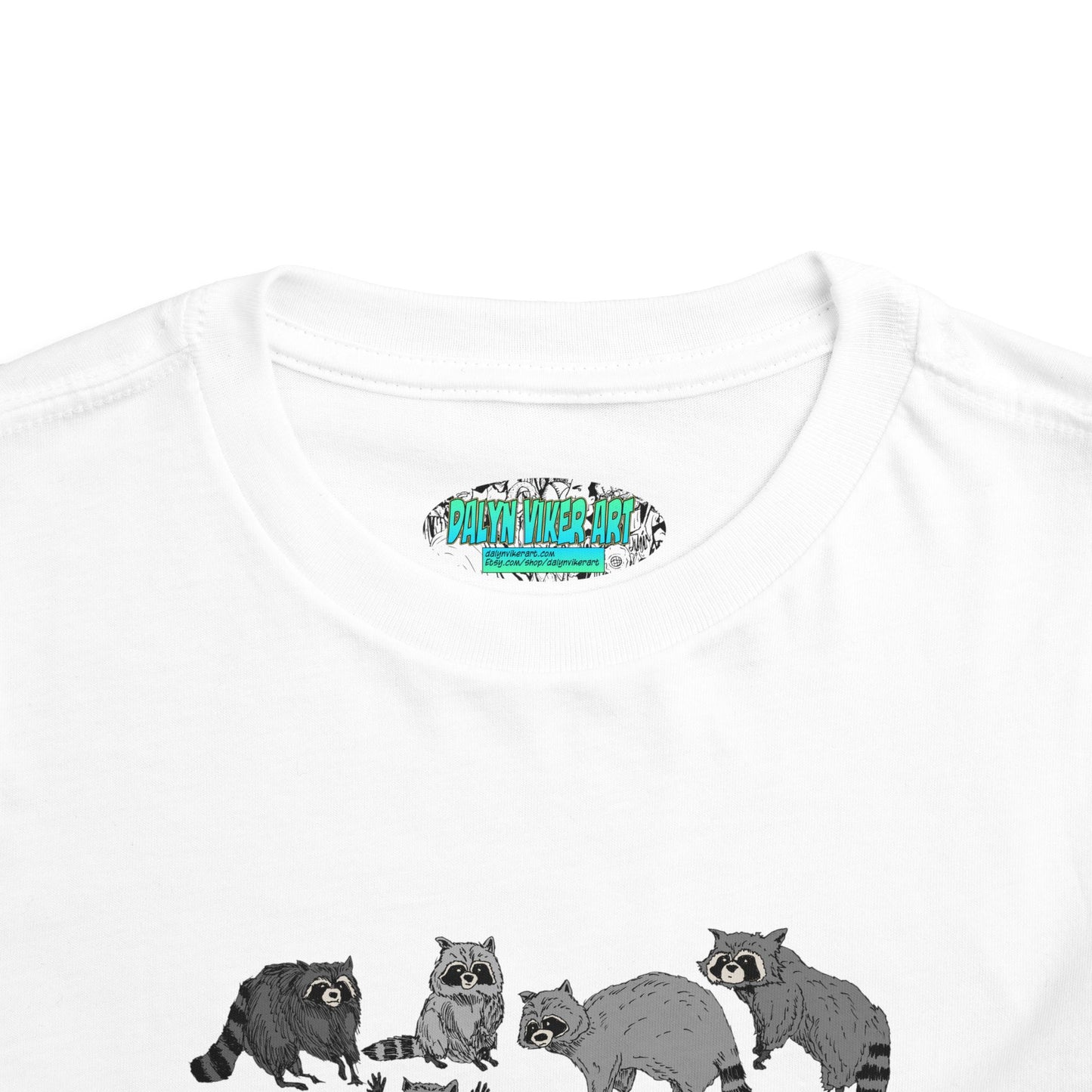 Toddler Tee — Playful Woodland Raccoon Crew Cute Kids Shirt