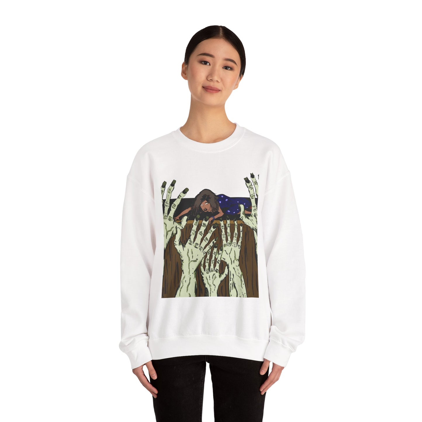 Haunting Hands Crewneck Sweatshirt - Unisex Heavy Blend™