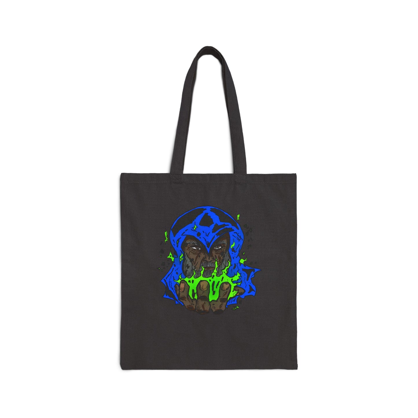 Cosmic Wizard Tote Bag - Magical Fire Sorcery Astrosorcery Dalyn Viker Art