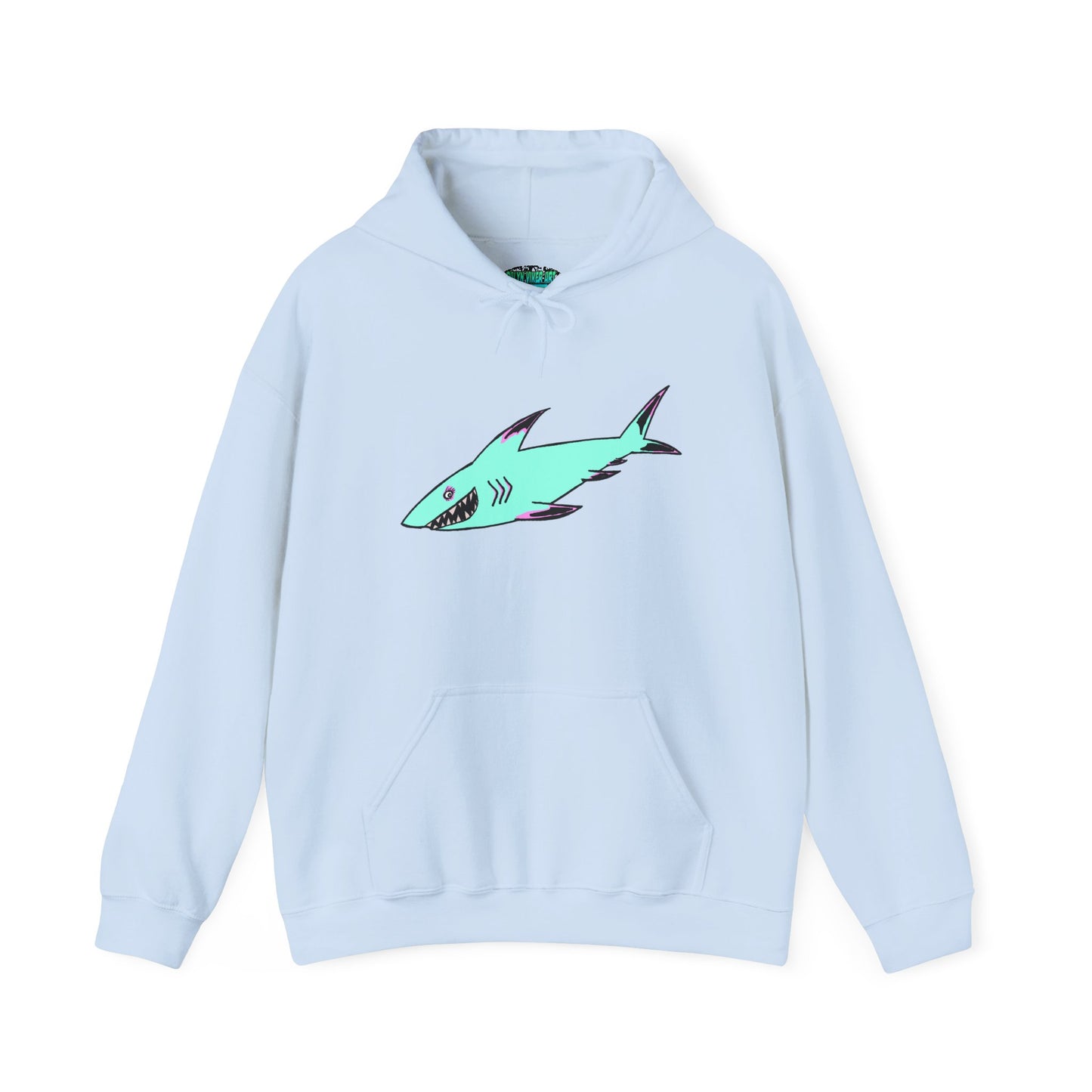 Shark Graphic Unisex Hoodie, Fun Casual Wear, Beach Lover's Gift, Relaxing Lounge Sweatshirt, Unique Gift for Any Occasion