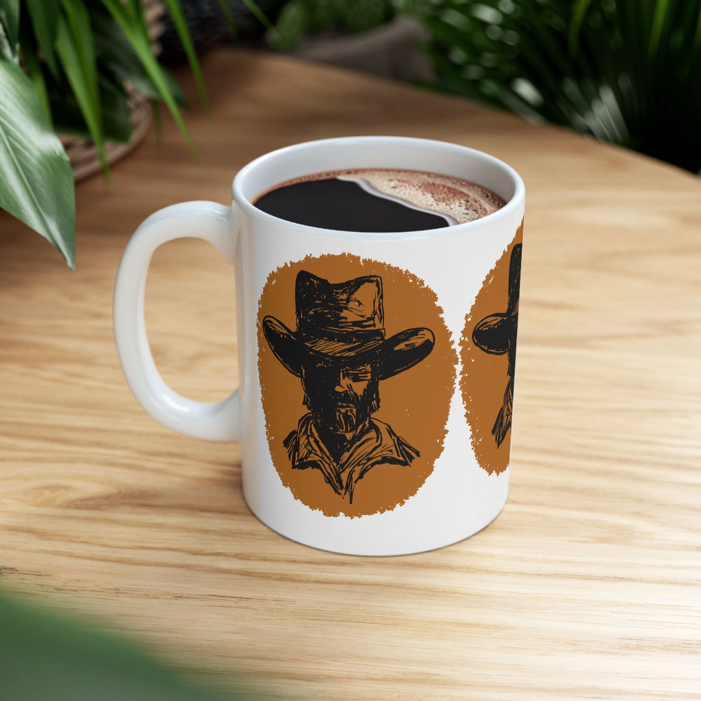 Southwestern Cowboy Ceramic Mug, (11oz)