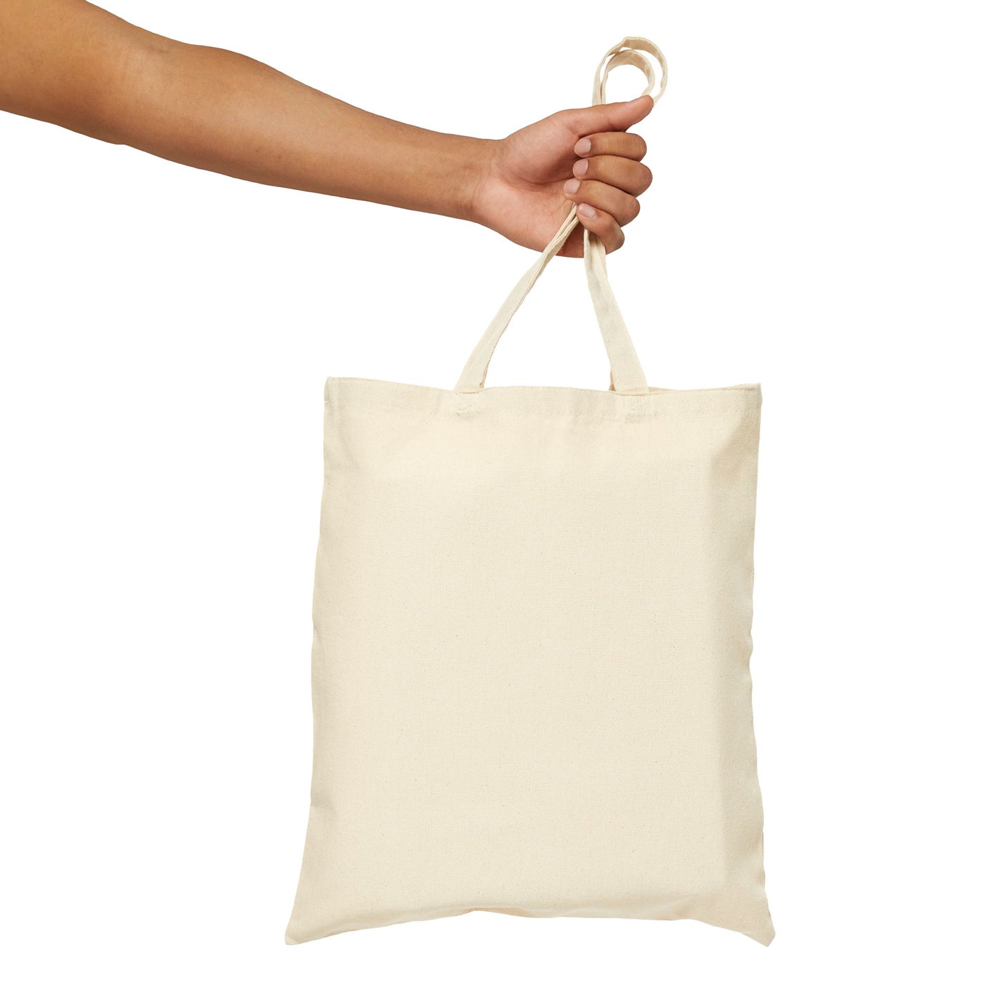 Canvas Tote Bag — Minimalist Polar Bear Eco Shopper