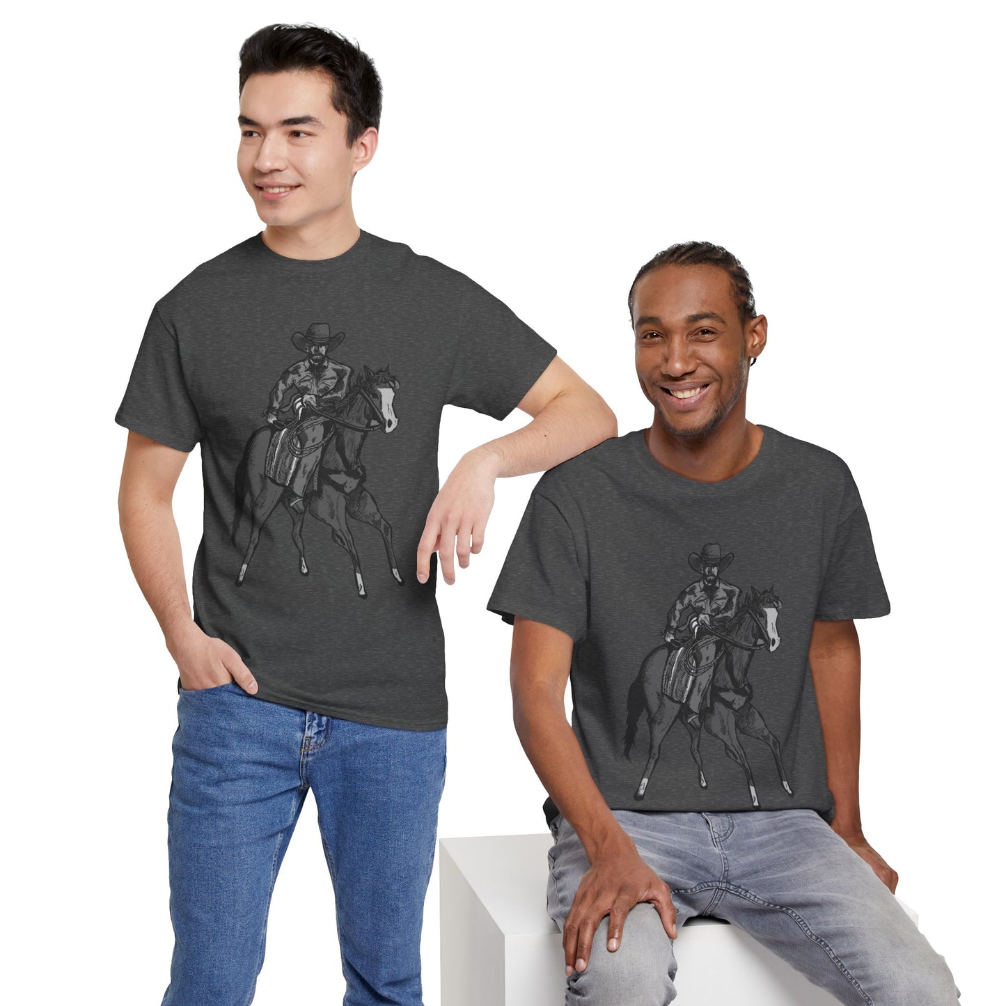 Cowboy on Horseback T‑Shirt — Vintage Western Rodeo Tee