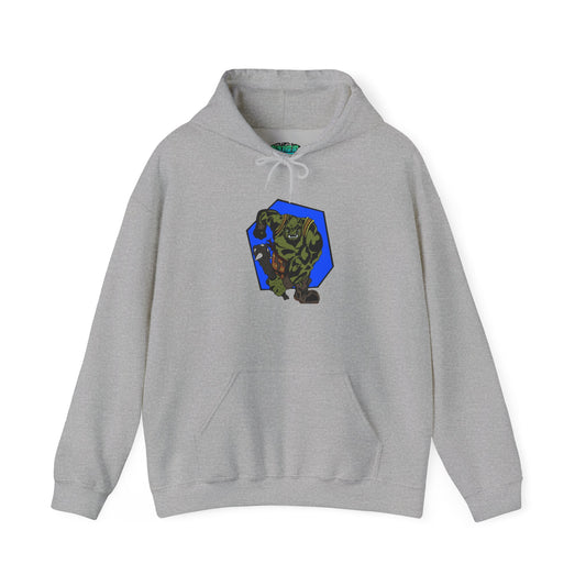 Heroic Monster Hooded Sweatshirt, Cozy Casual, Gift for Gamer, Geek Wear, Unisex Hoodie, Birthday Present, Halloween Style