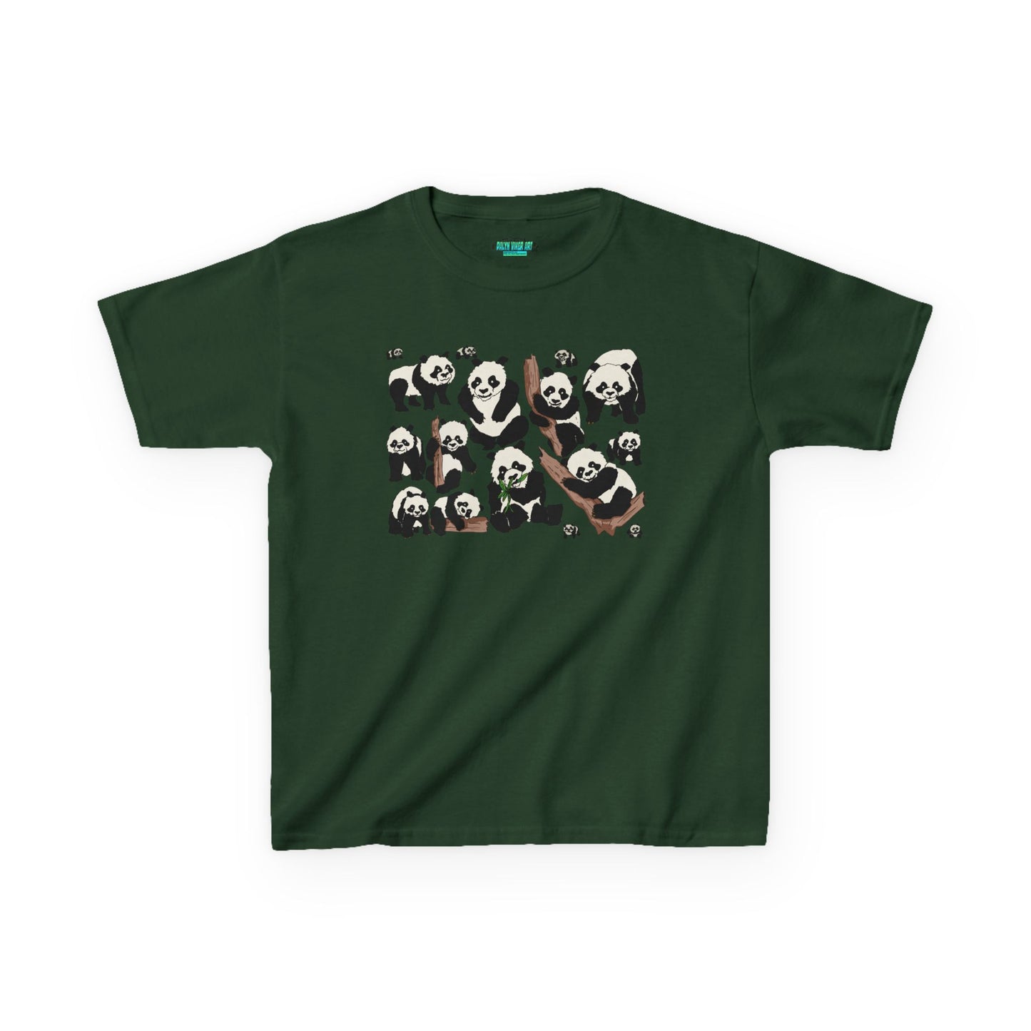 Panda Paradise Kids Tee, Cute Animal T-Shirt, Children's Gift, Birthday Present, Summer Wear, Eco-Friendly Fashion
