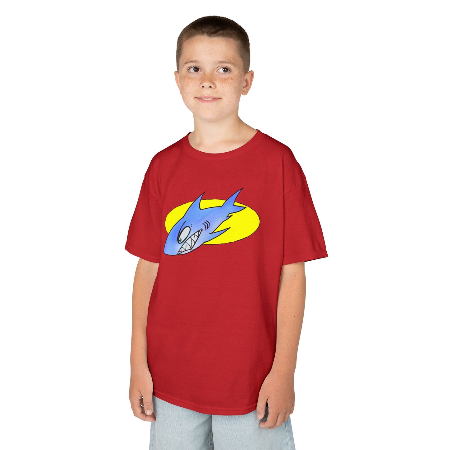 Cool Shark Graphic Kids Tee, Fun T-Shirt for Boys, Lightweight Summer Apparel, Gifts for Young Ocean Lovers, Birthday and Holiday Wear